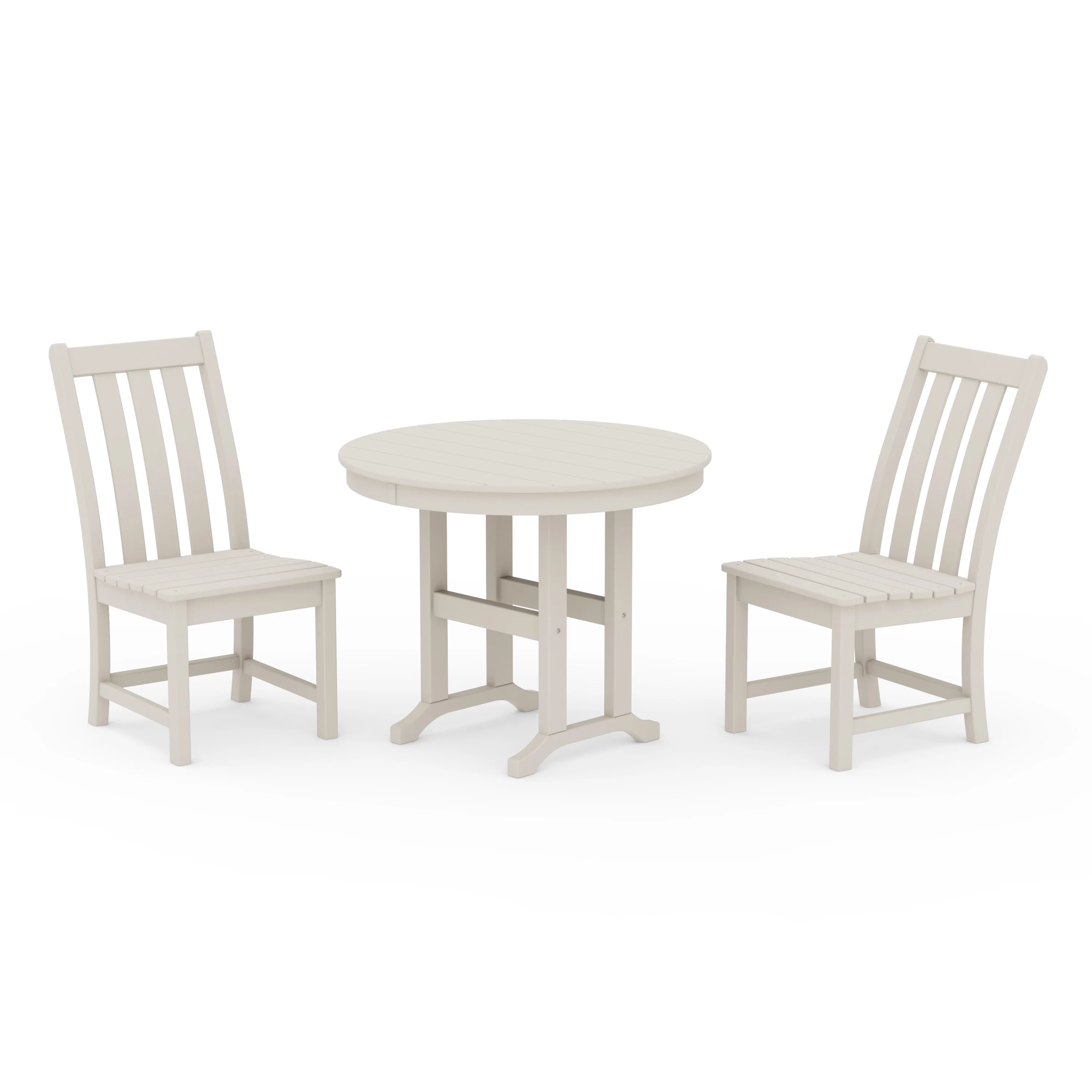 Vineyard Side Chair 3-Piece Round Dining Set - Image 8