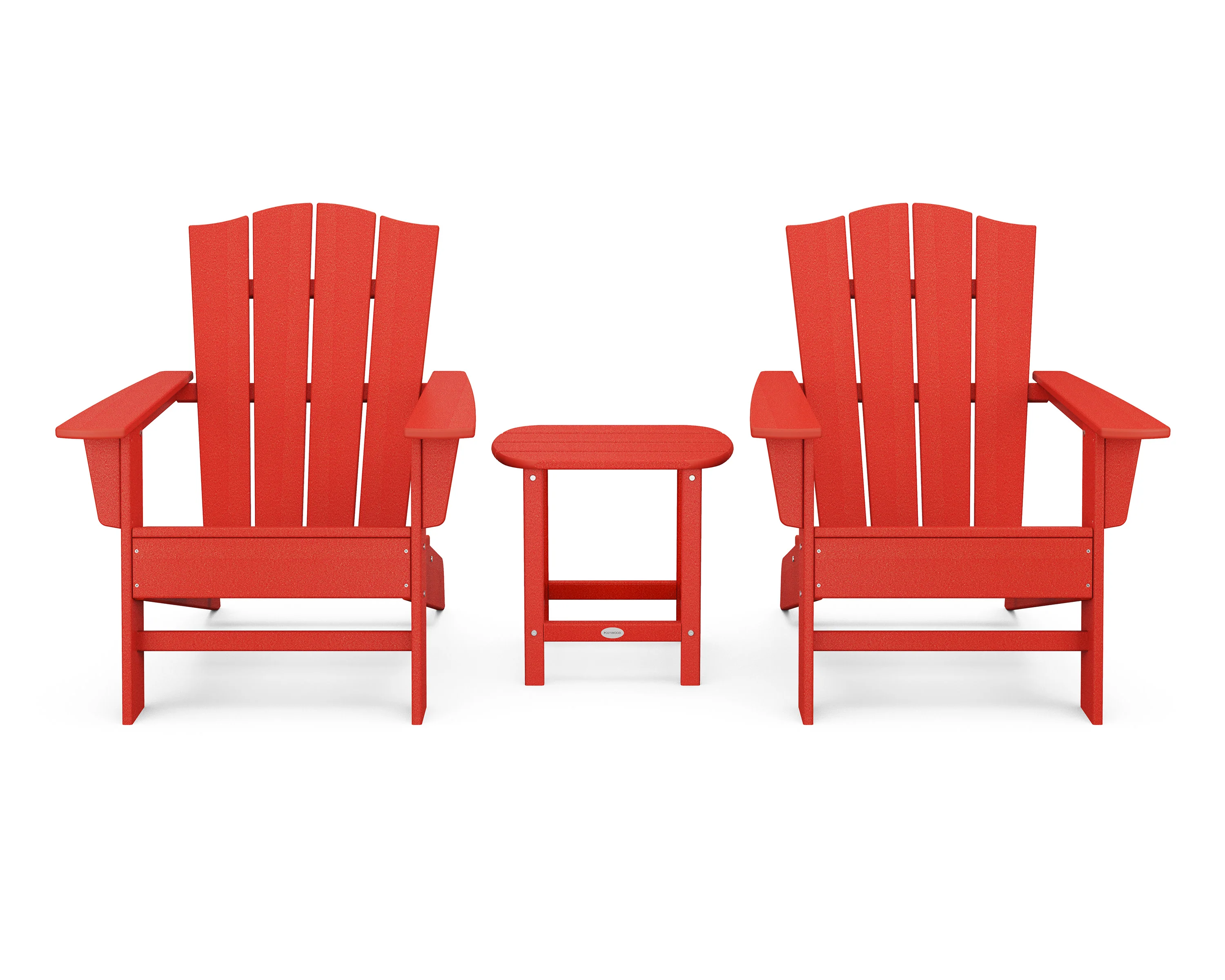 Wave 3-Piece Adirondack Chair Set with The Crest Chairs - Image 10
