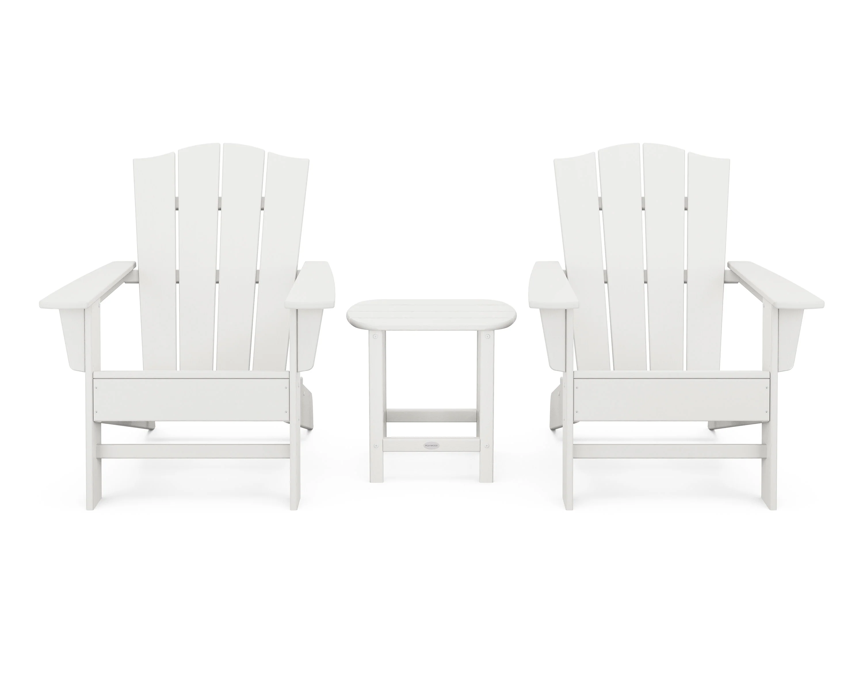 Wave 3-Piece Adirondack Chair Set with The Crest Chairs - Image 11