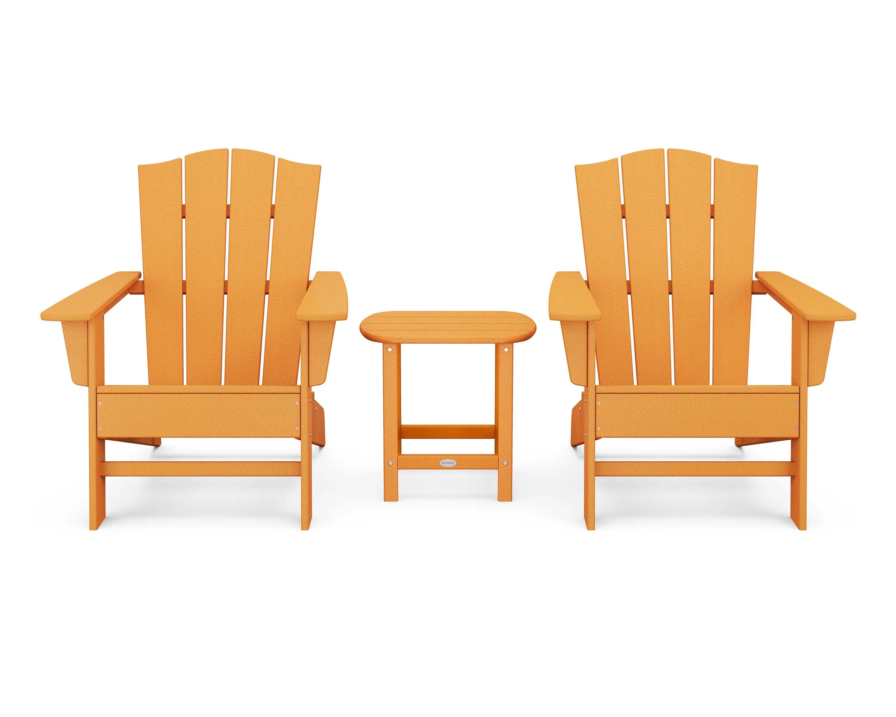 Wave 3-Piece Adirondack Chair Set with The Crest Chairs - Image 12