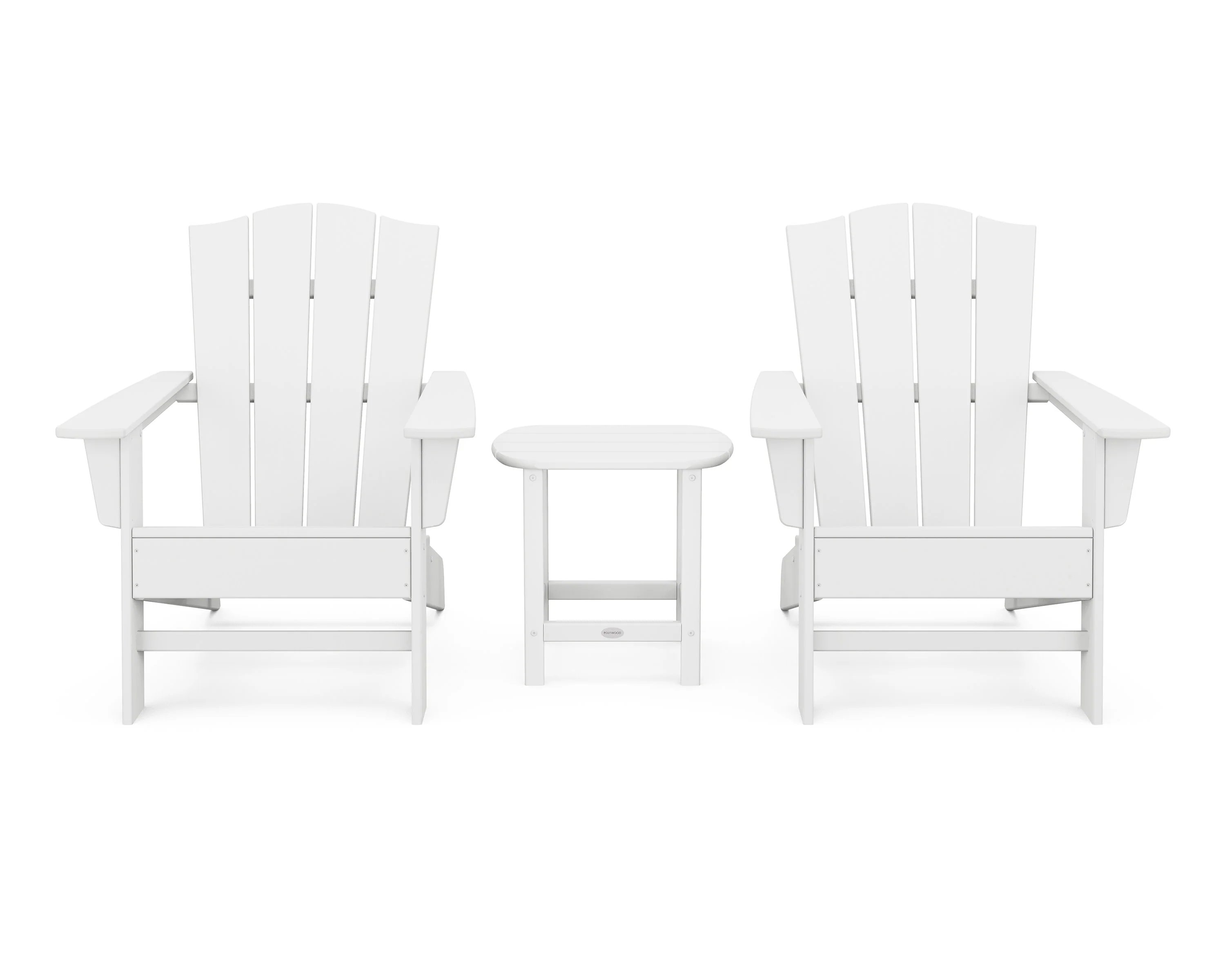 Wave 3-Piece Adirondack Chair Set with The Crest Chairs - Image 13