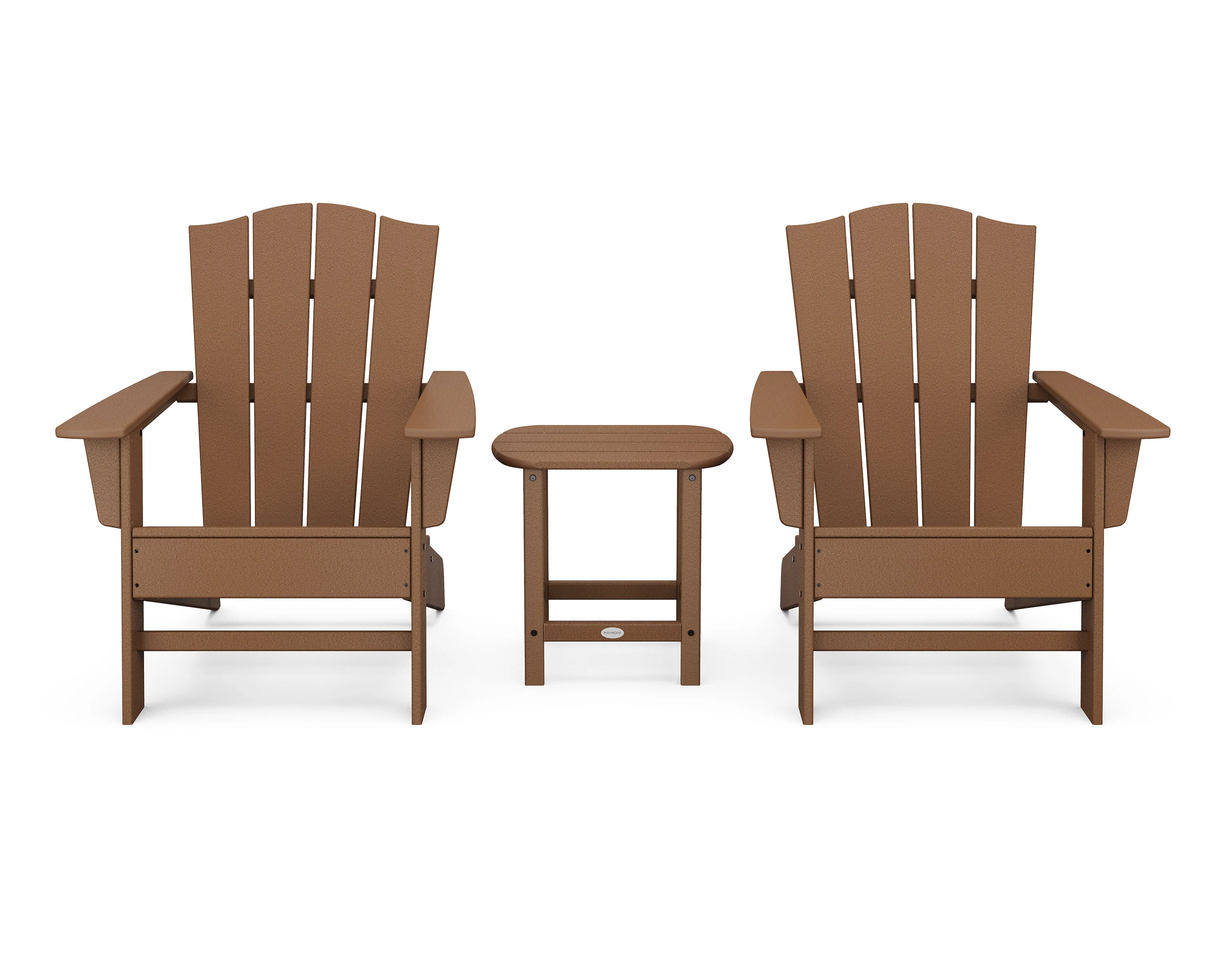 Wave 3-Piece Adirondack Chair Set with The Crest Chairs - Image 14