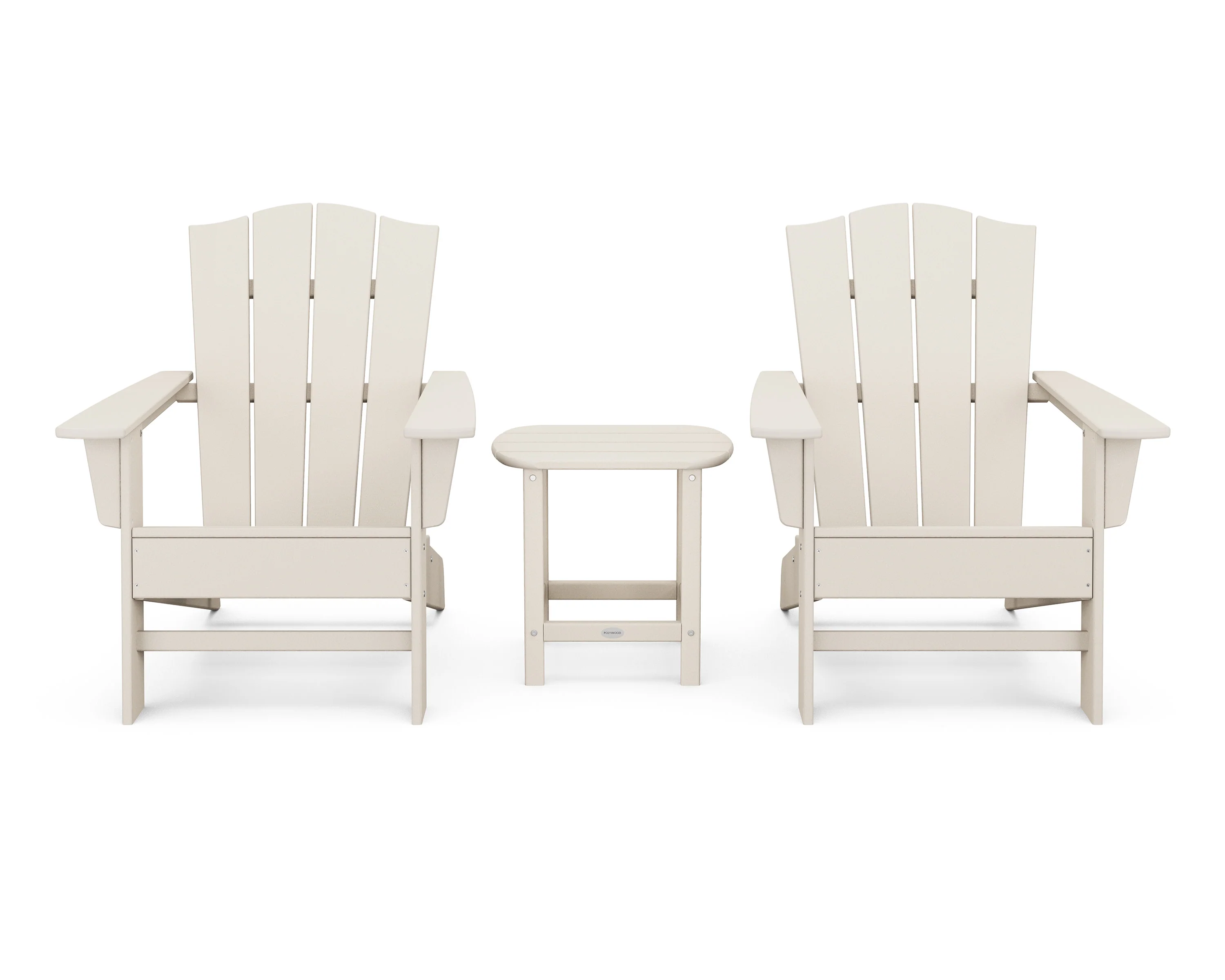 Wave 3-Piece Adirondack Chair Set with The Crest Chairs - Image 15