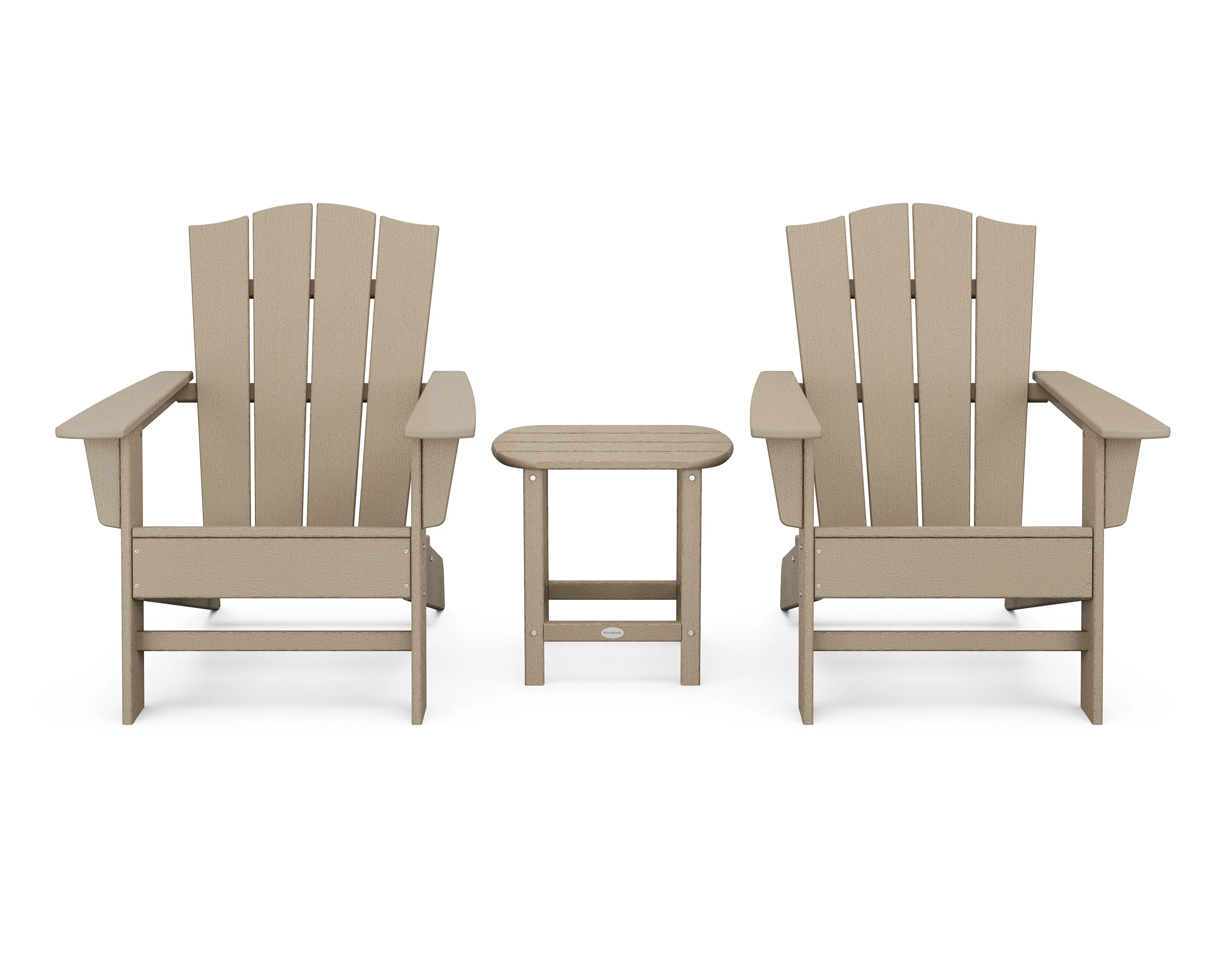 Wave 3-Piece Adirondack Chair Set with The Crest Chairs - Image 16