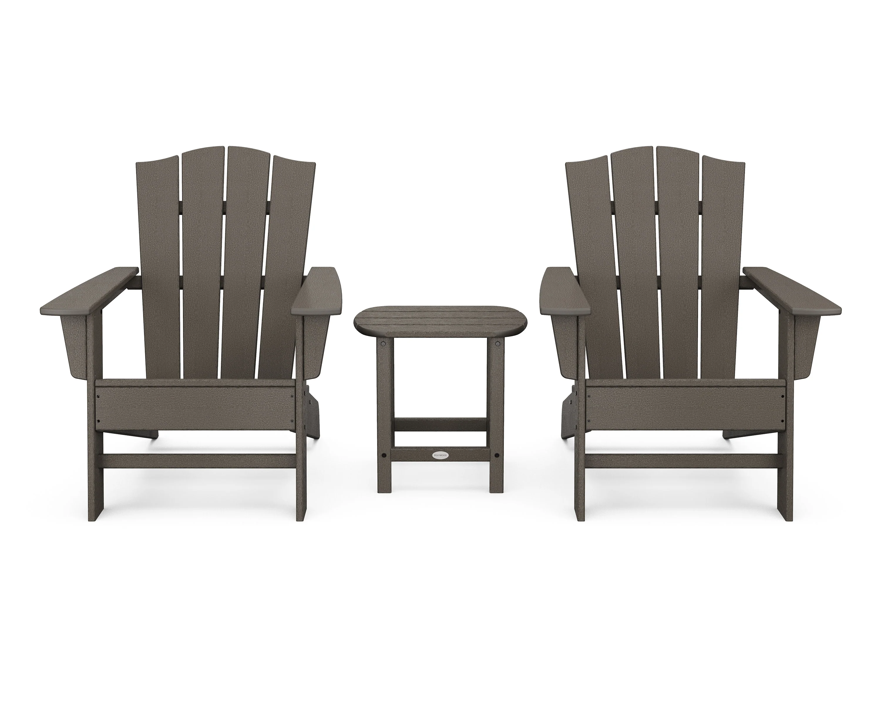 Wave 3-Piece Adirondack Chair Set with The Crest Chairs - Image 17