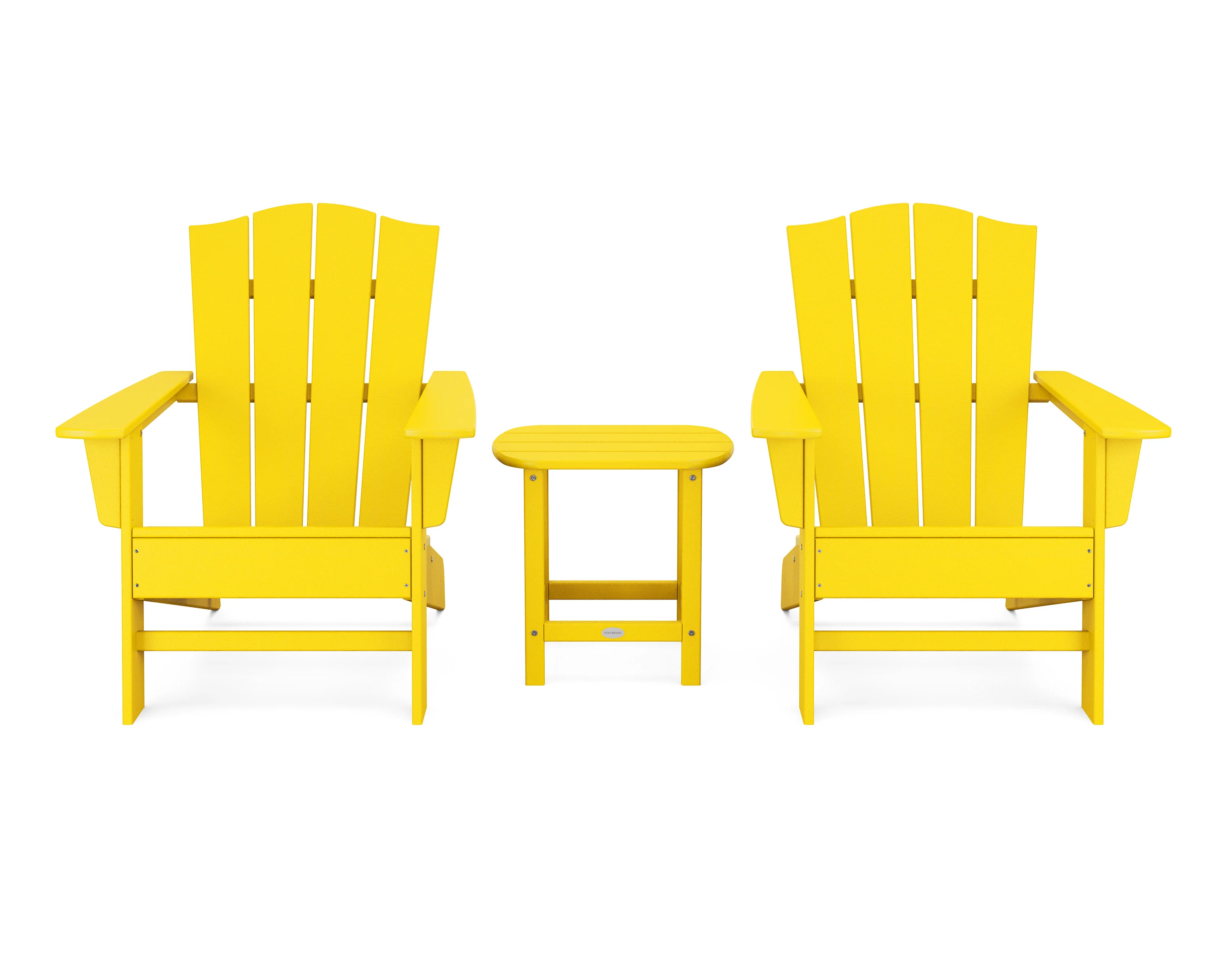 Wave 3-Piece Adirondack Chair Set with The Crest Chairs - Image 18