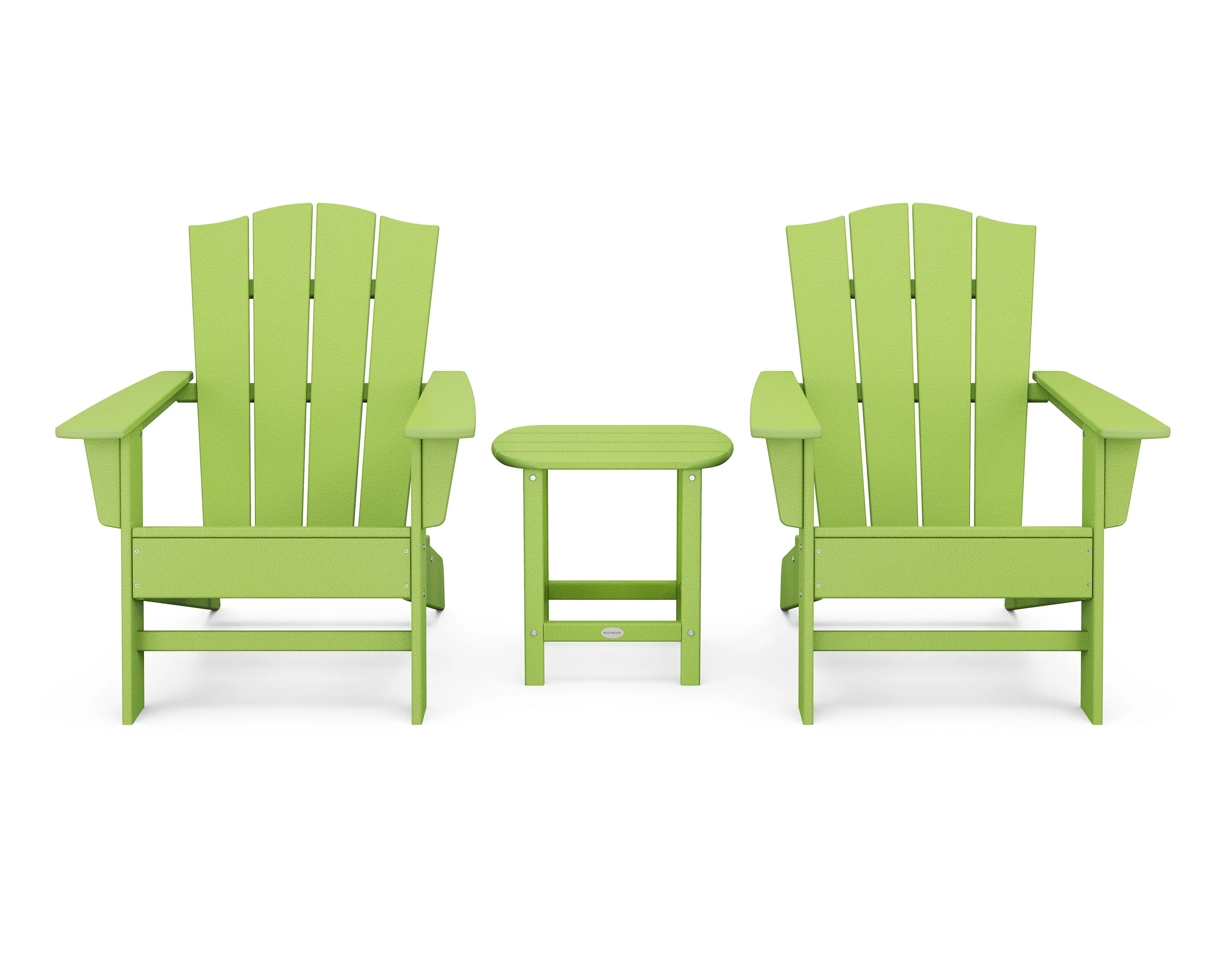 Wave 3-Piece Adirondack Chair Set with The Crest Chairs - Image 21
