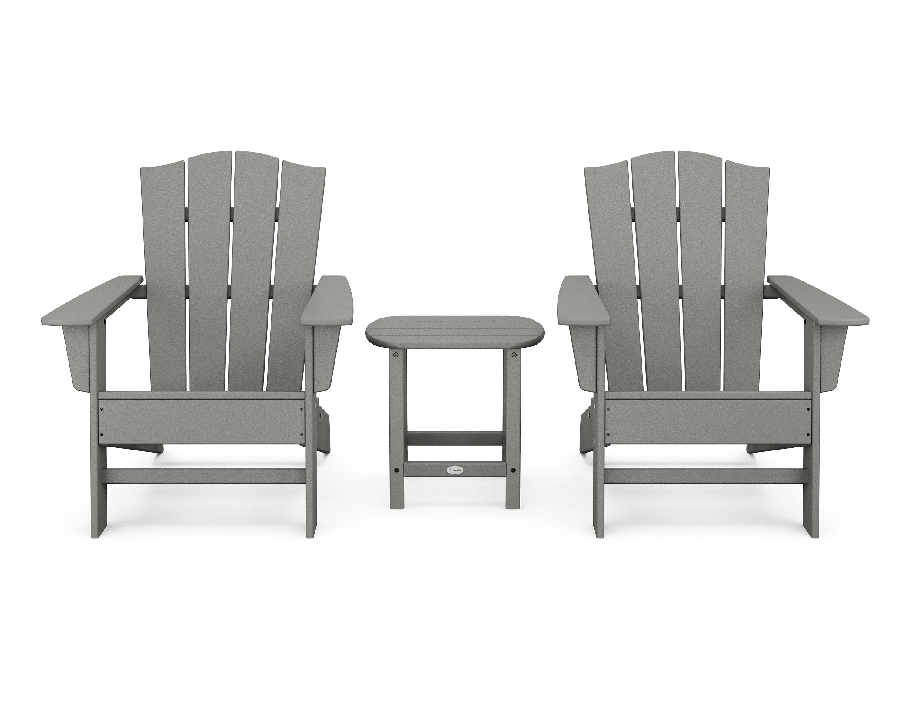 Wave 3-Piece Adirondack Chair Set with The Crest Chairs - Image 6