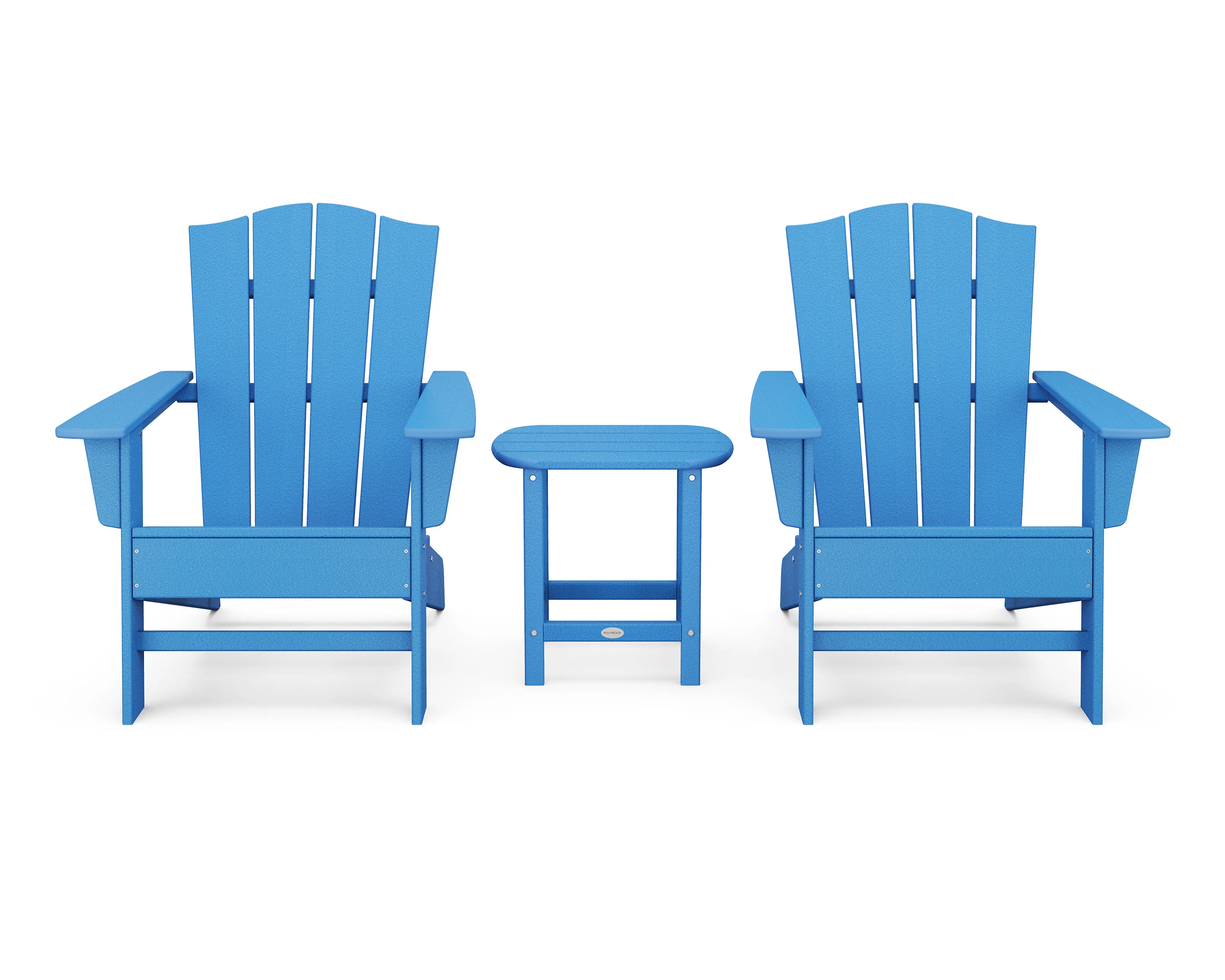 Wave 3-Piece Adirondack Chair Set with The Crest Chairs - Image 7