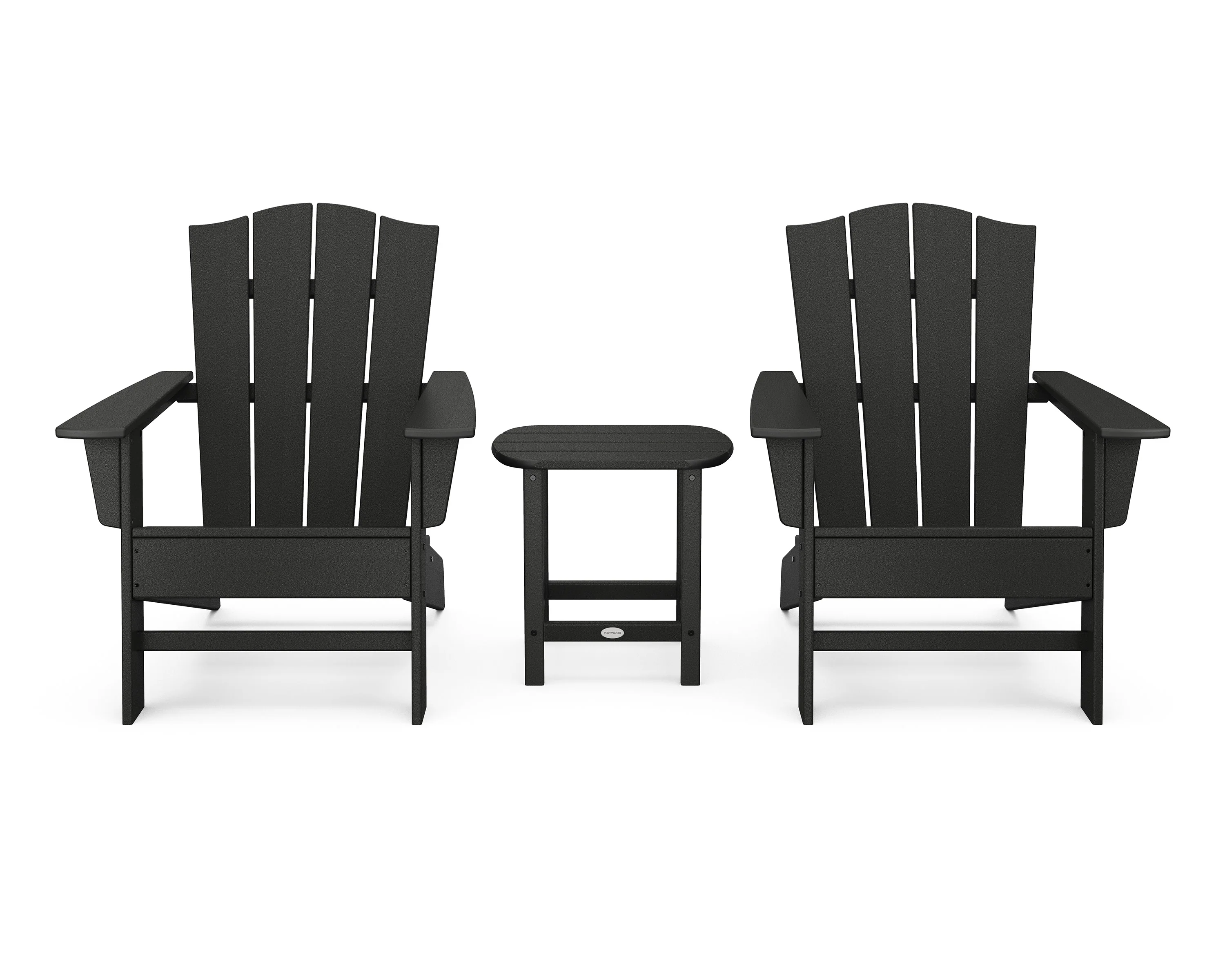 Wave 3-Piece Adirondack Chair Set with The Crest Chairs - Image 8