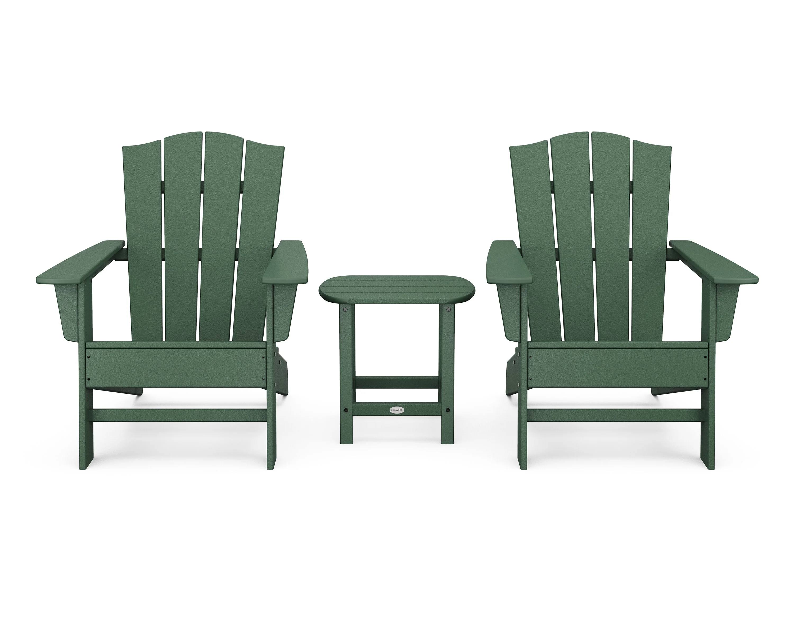 Wave 3-Piece Adirondack Chair Set with The Crest Chairs - Image 9