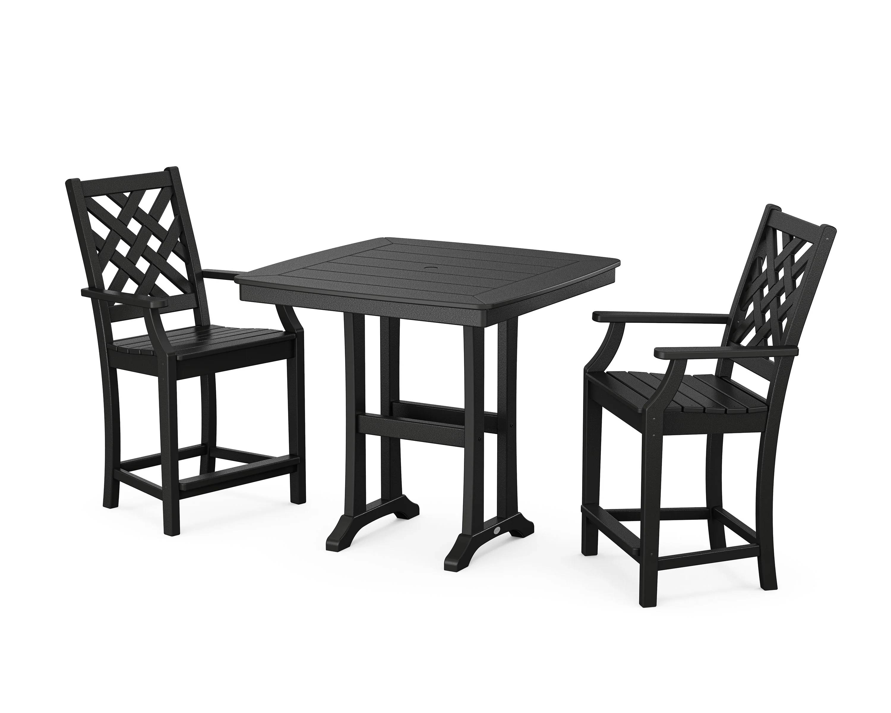 Wovendale 3-Piece Counter Set with Trestle Legs - Image 5
