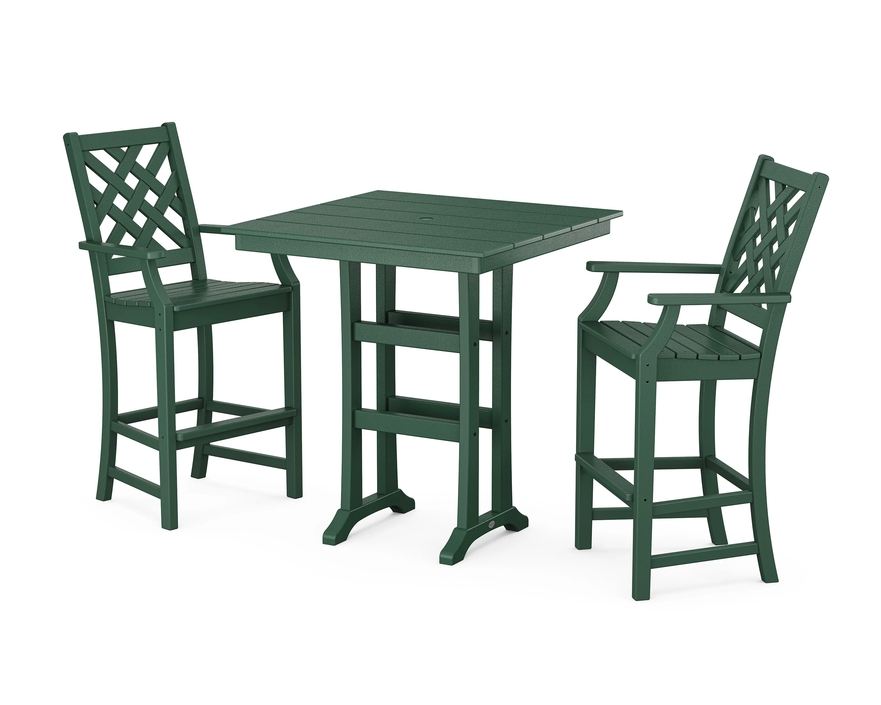 Wovendale 3-Piece Farmhouse Bar Set with Trestle Legs - Image 6