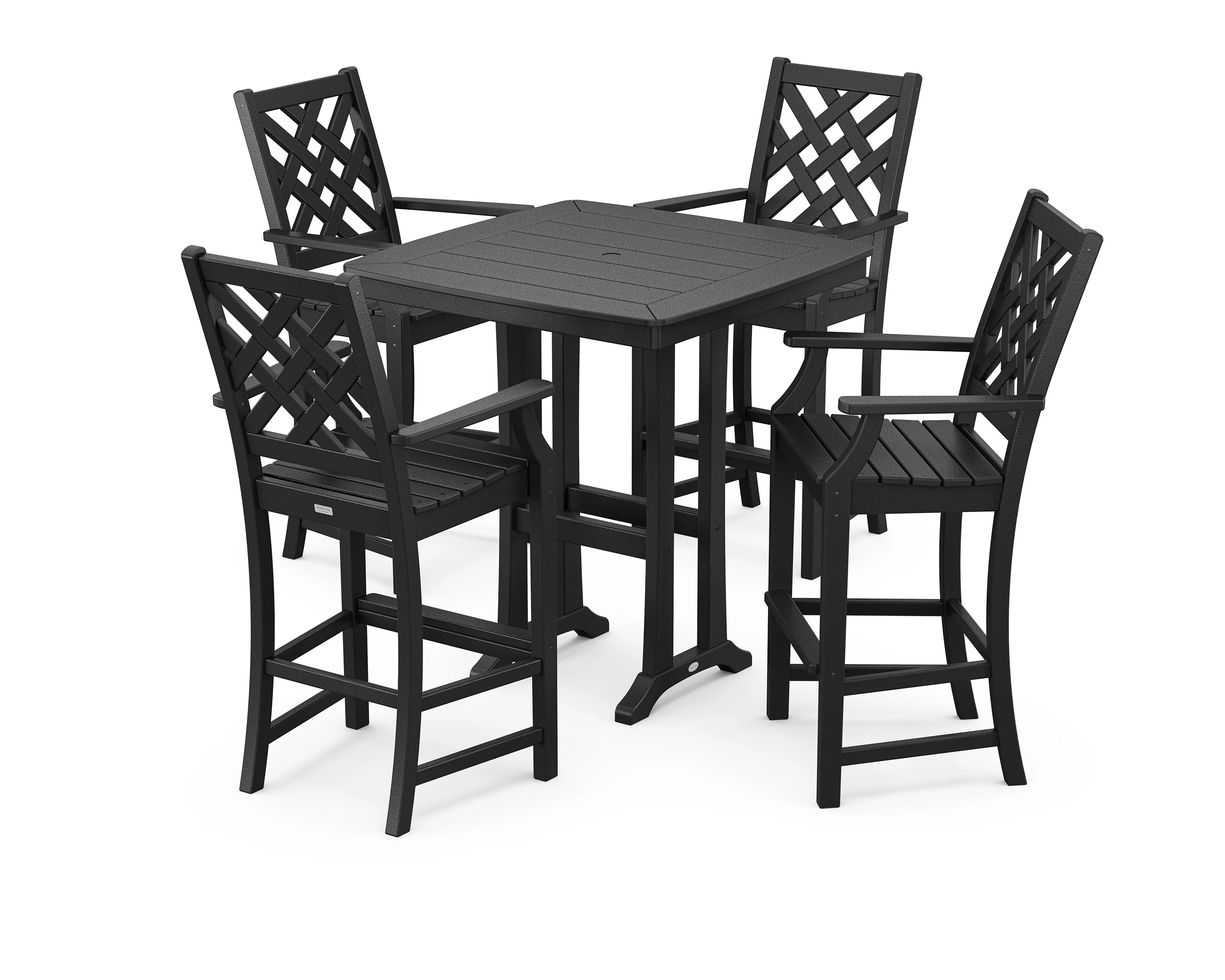 Wovendale 5-Piece Bar Set with Trestle Legs - Image 3