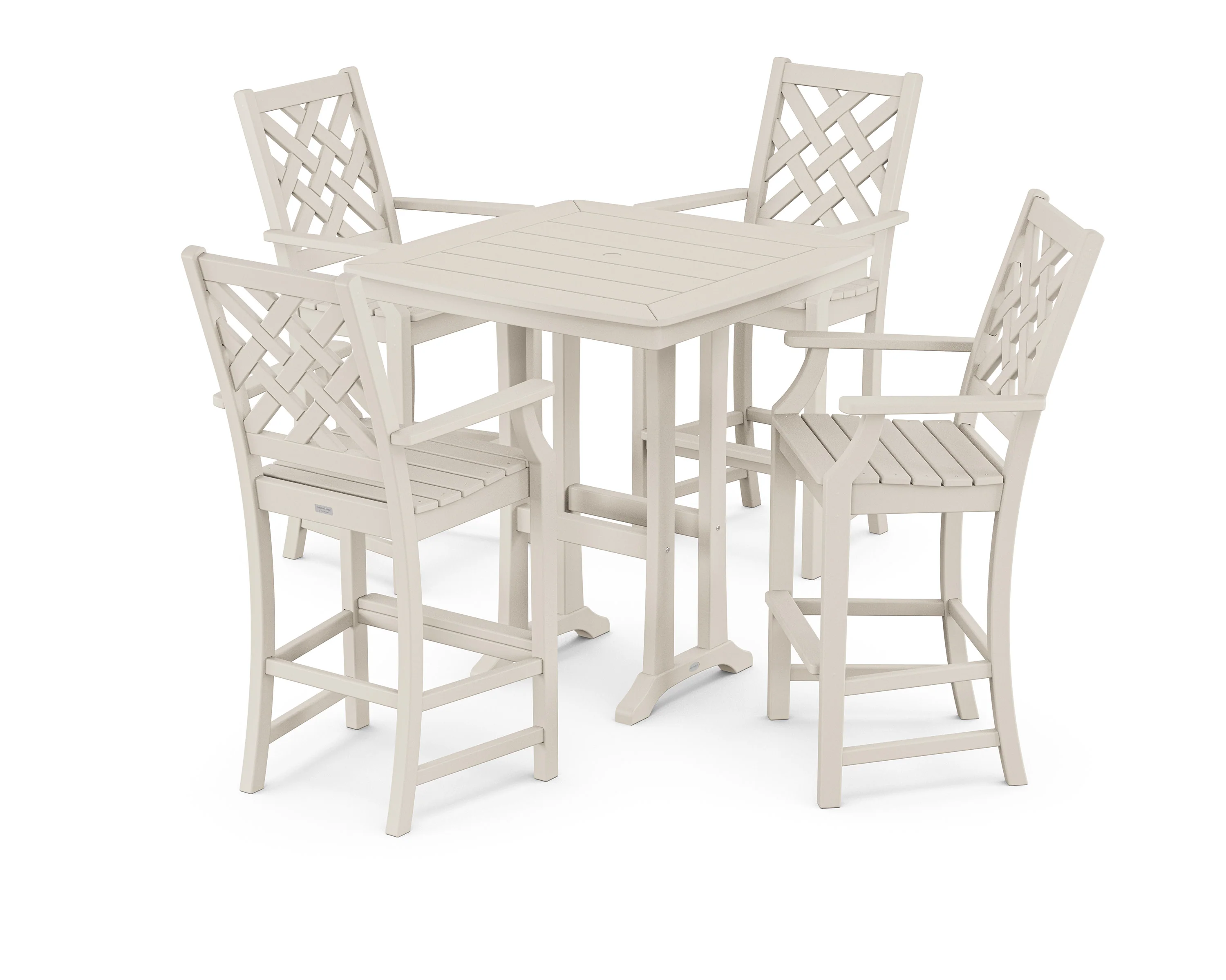 Wovendale 5-Piece Bar Set with Trestle Legs - Image 8