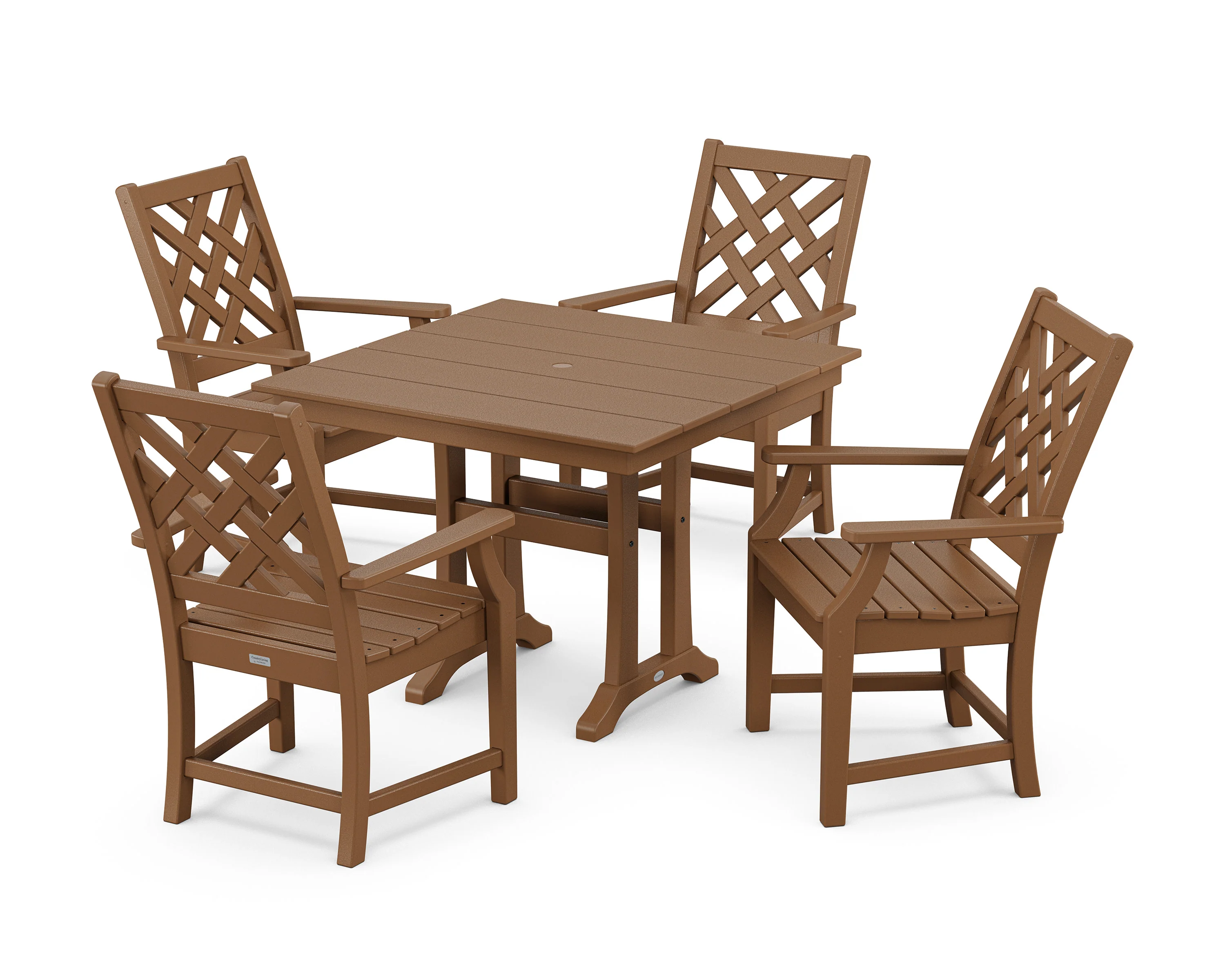 Wovendale 5-Piece Farmhouse Dining Set with Trestle Legs - Image 4