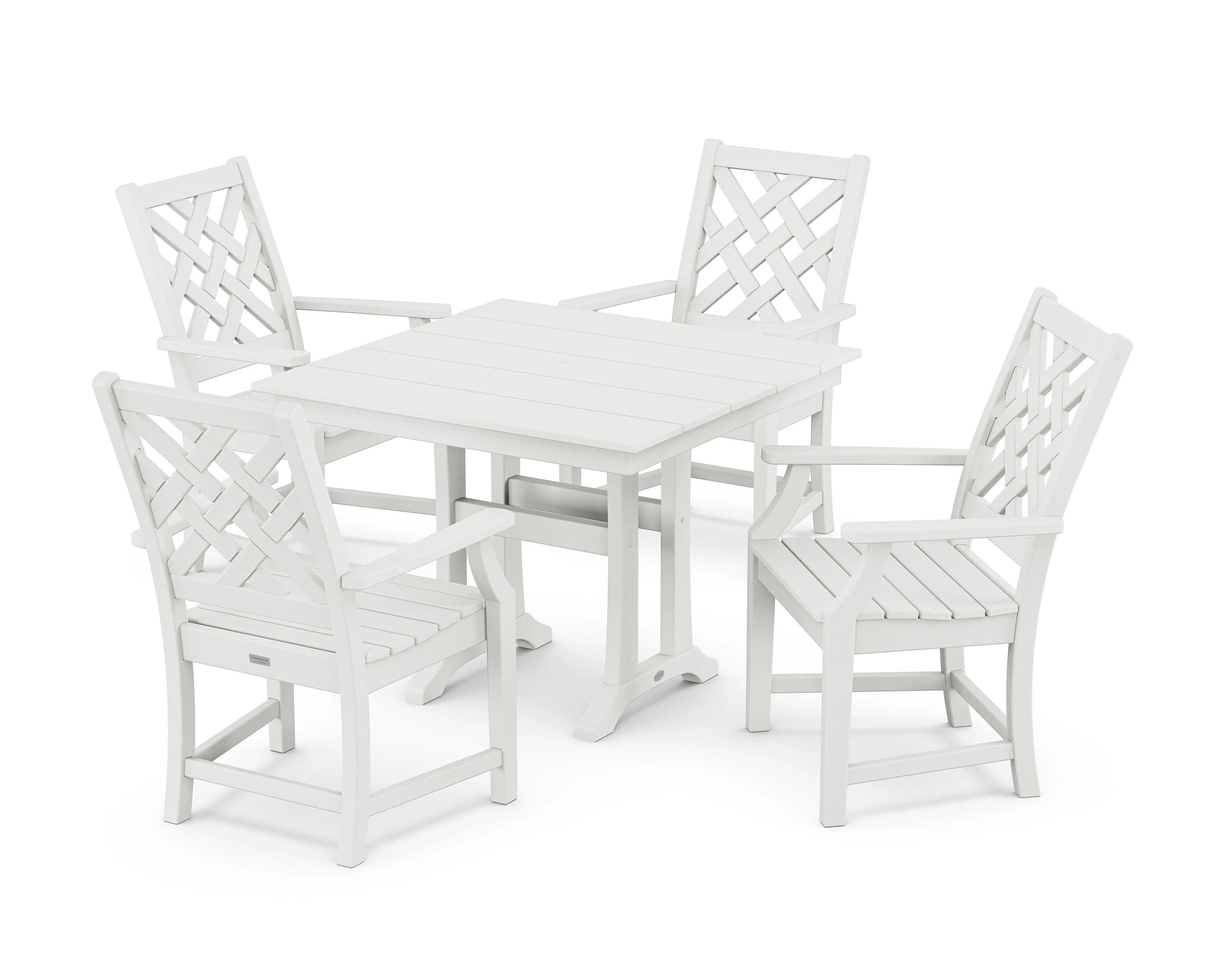 Wovendale 5-Piece Farmhouse Dining Set with Trestle Legs - Image 5