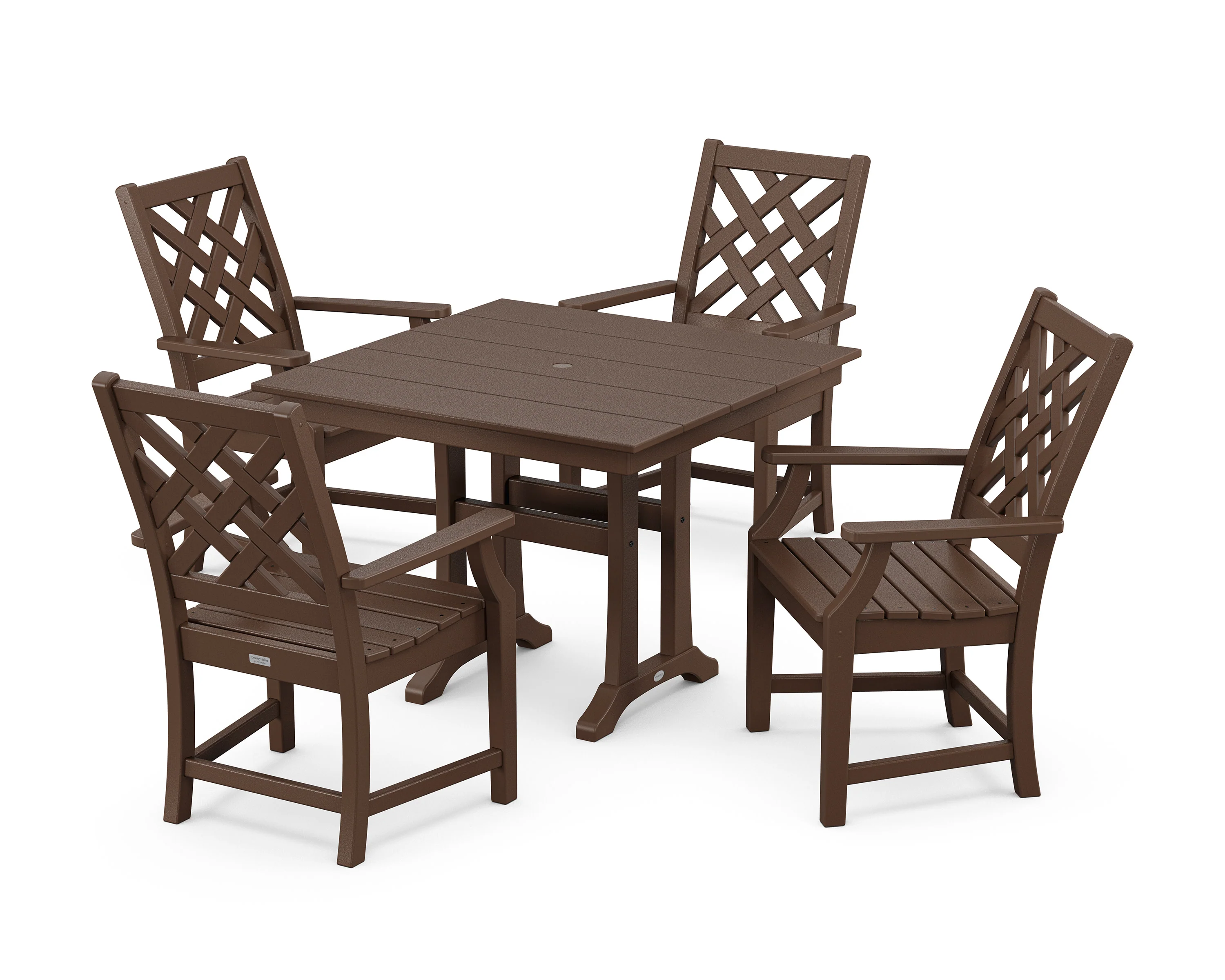 Wovendale 5-Piece Farmhouse Dining Set with Trestle Legs - Image 8