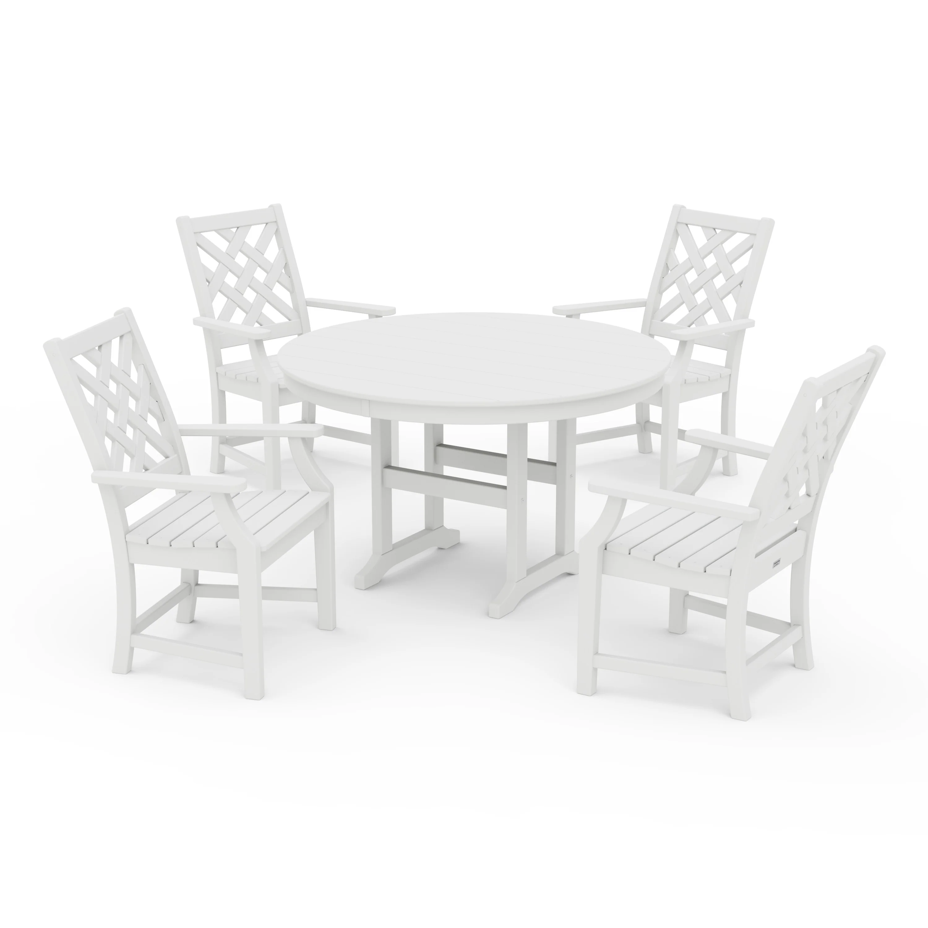 Wovendale 5-Piece Round Farmhouse Dining Set - Image 5