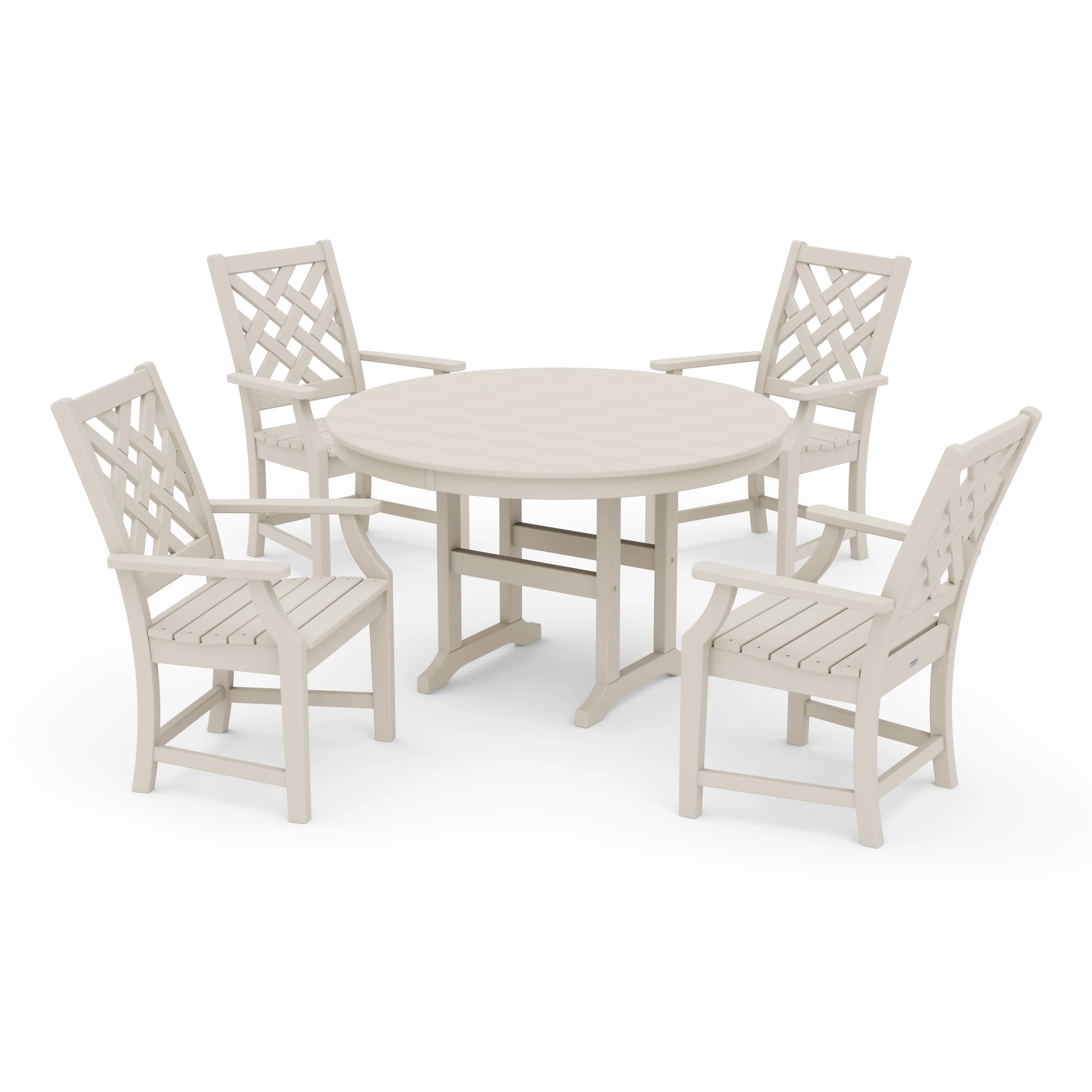Wovendale 5-Piece Round Farmhouse Dining Set - Image 7