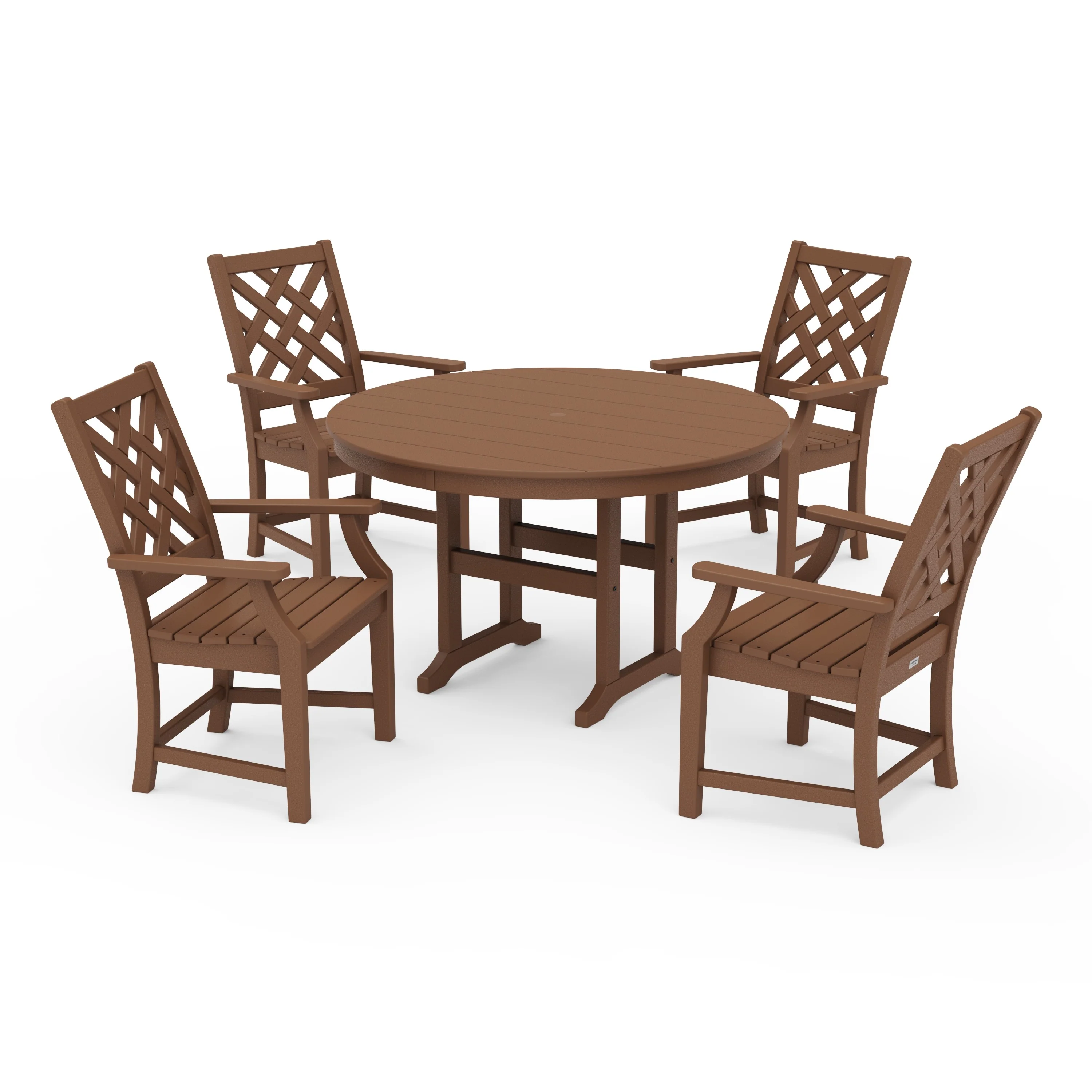 Wovendale 5-Piece Round Farmhouse Dining Set - Image 8