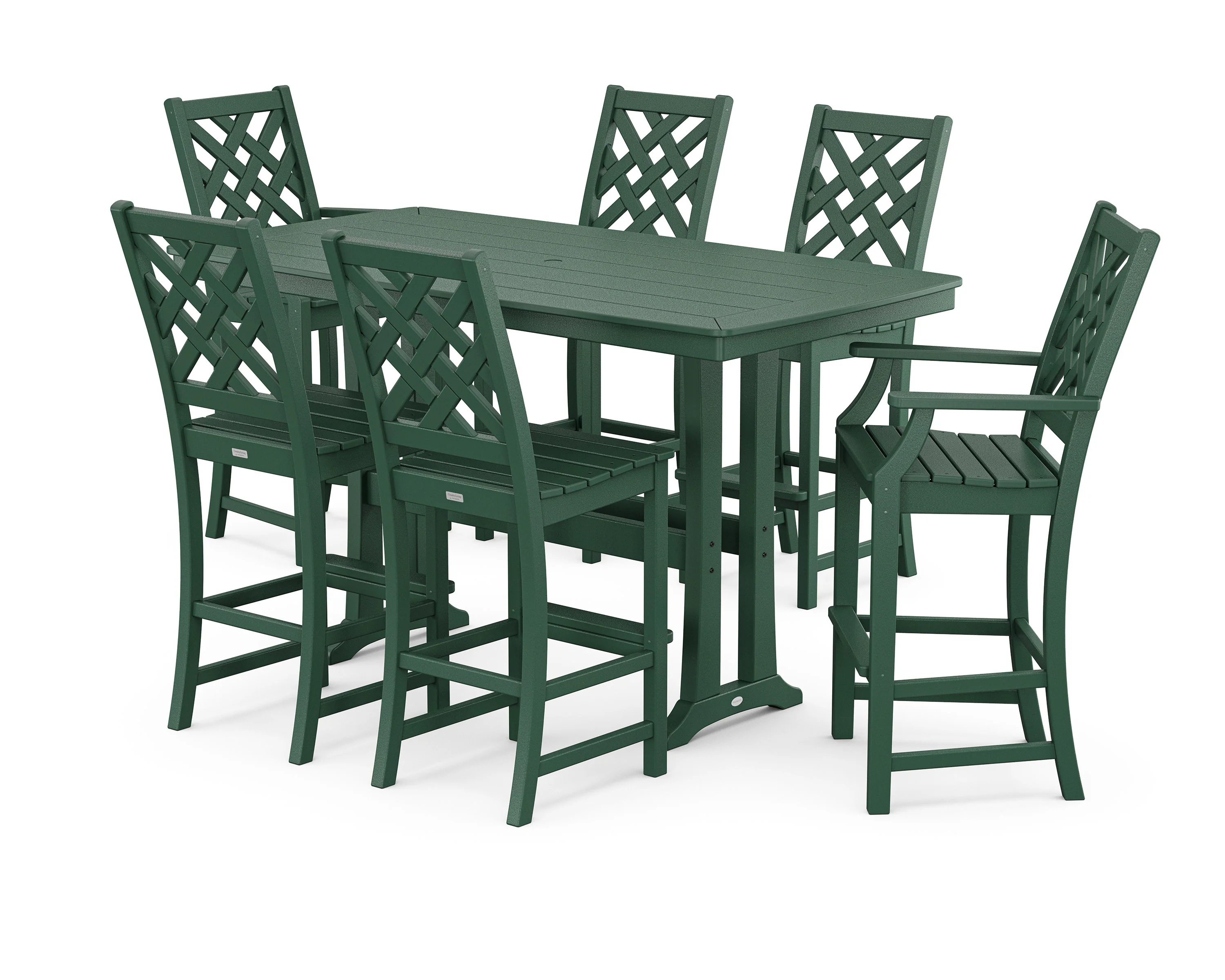 Wovendale 7-Piece Bar Set with Trestle Legs - Image 6