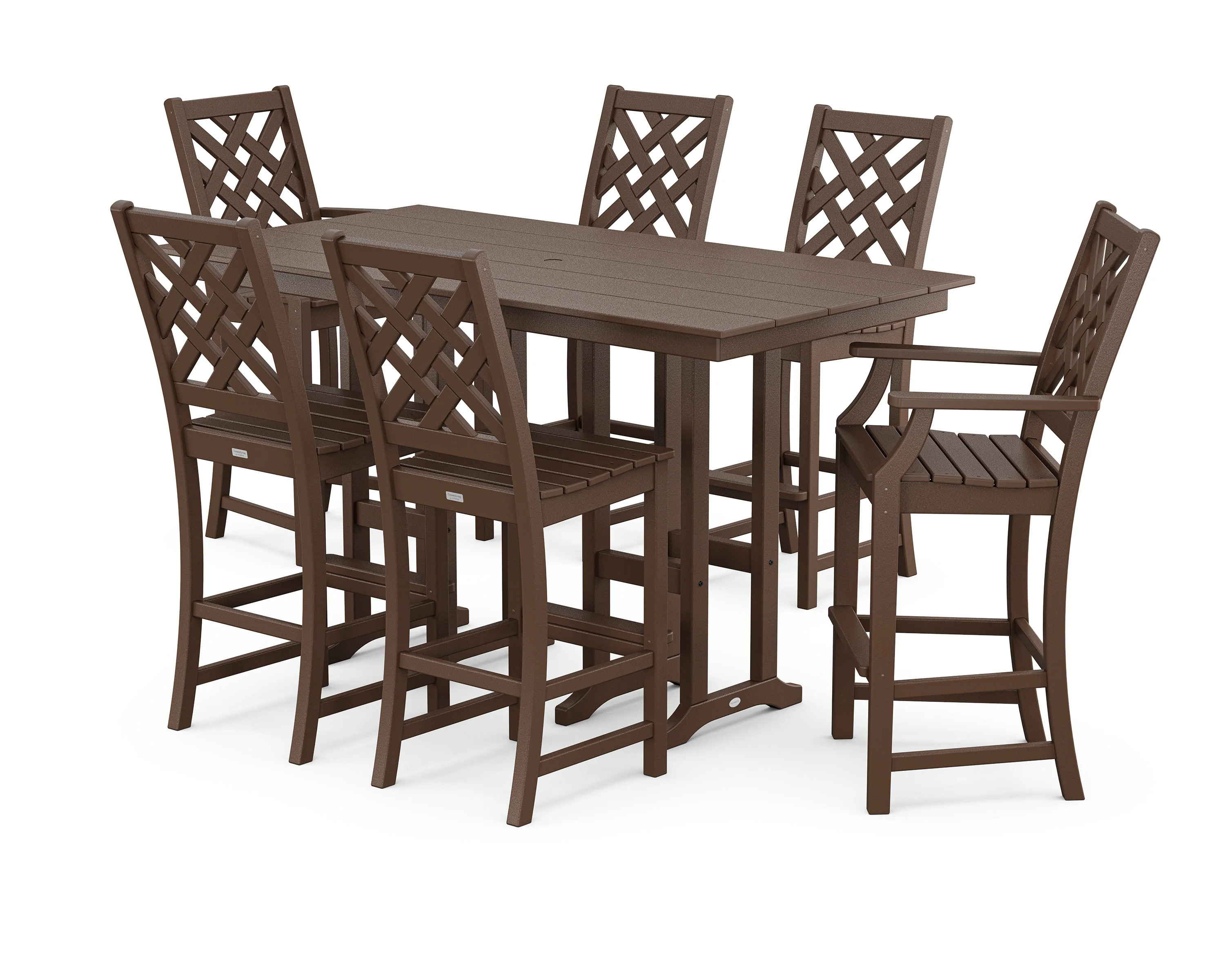 Wovendale 7-Piece Farmhouse Bar Set - Image 3