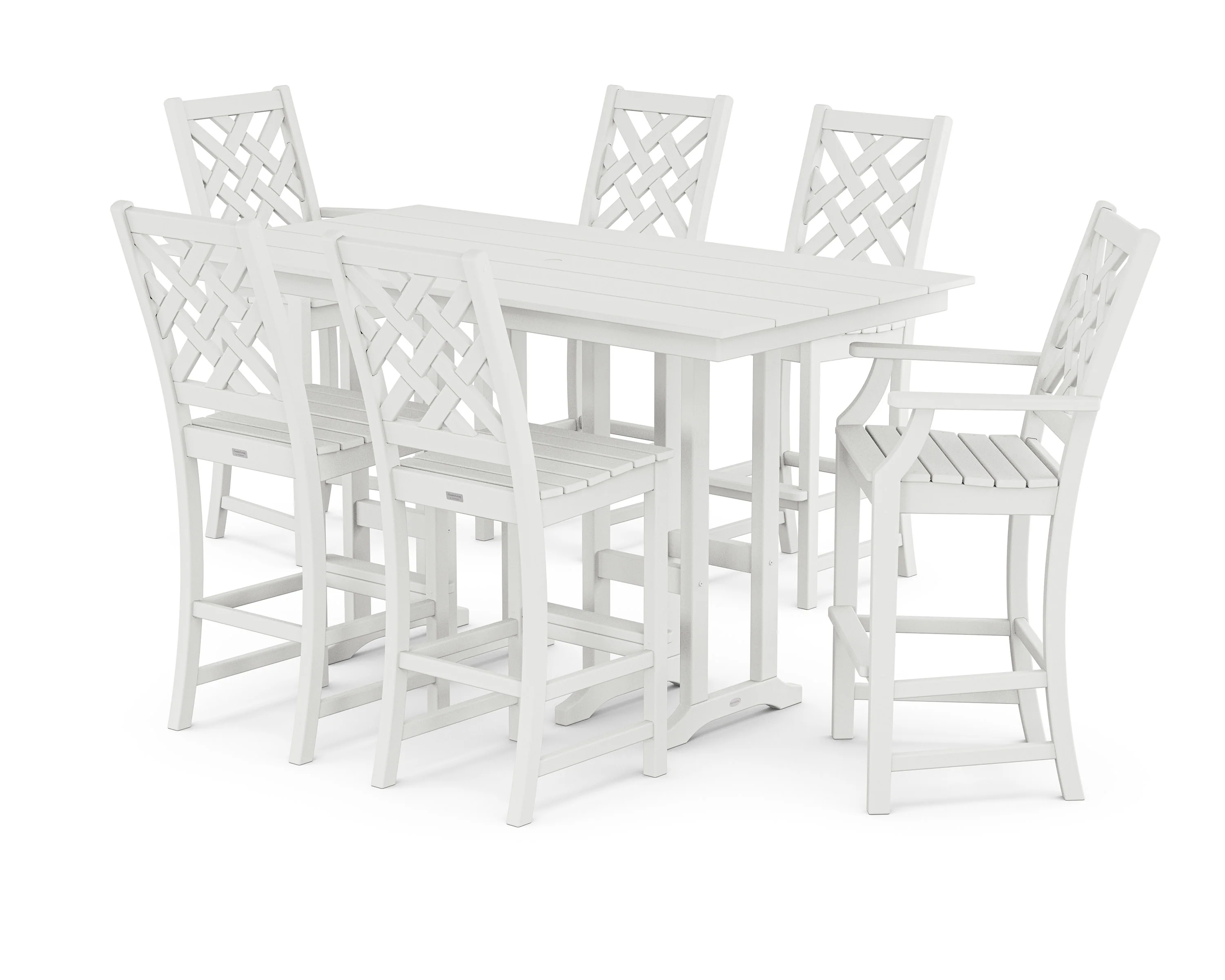 Wovendale 7-Piece Farmhouse Bar Set - Image 5