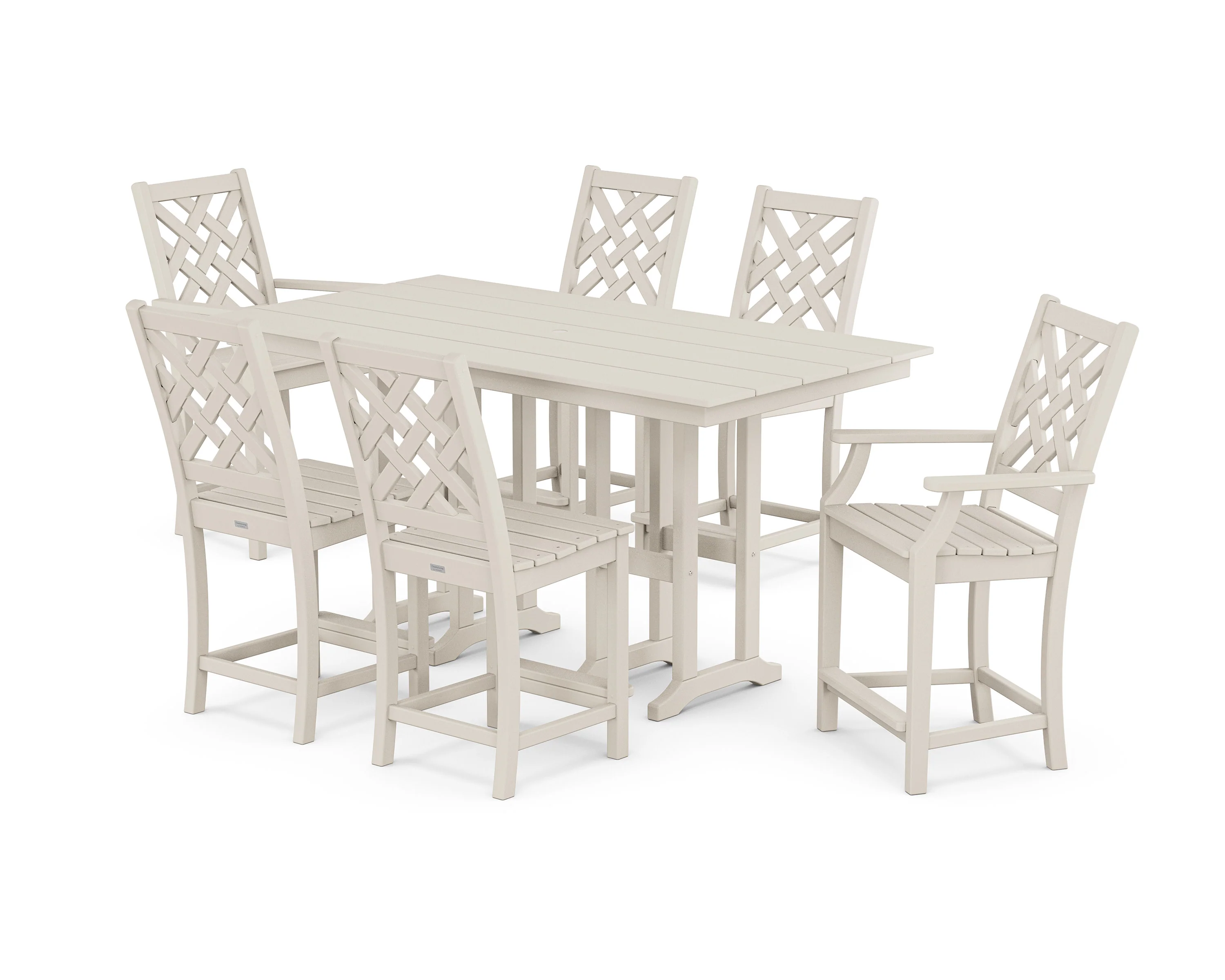 Wovendale 7-Piece Farmhouse Counter Set - Image 4