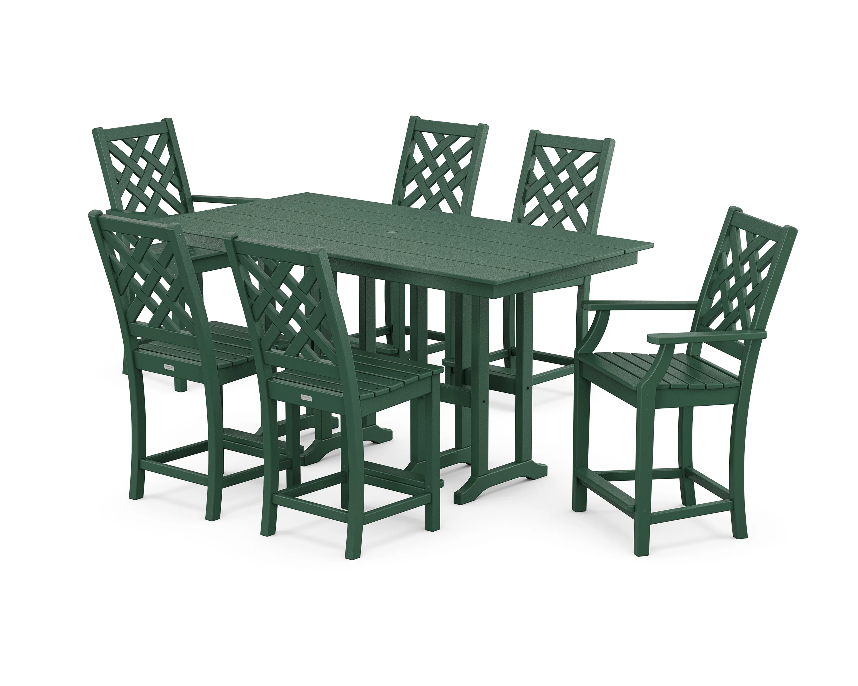 Wovendale 7-Piece Farmhouse Counter Set - Image 5