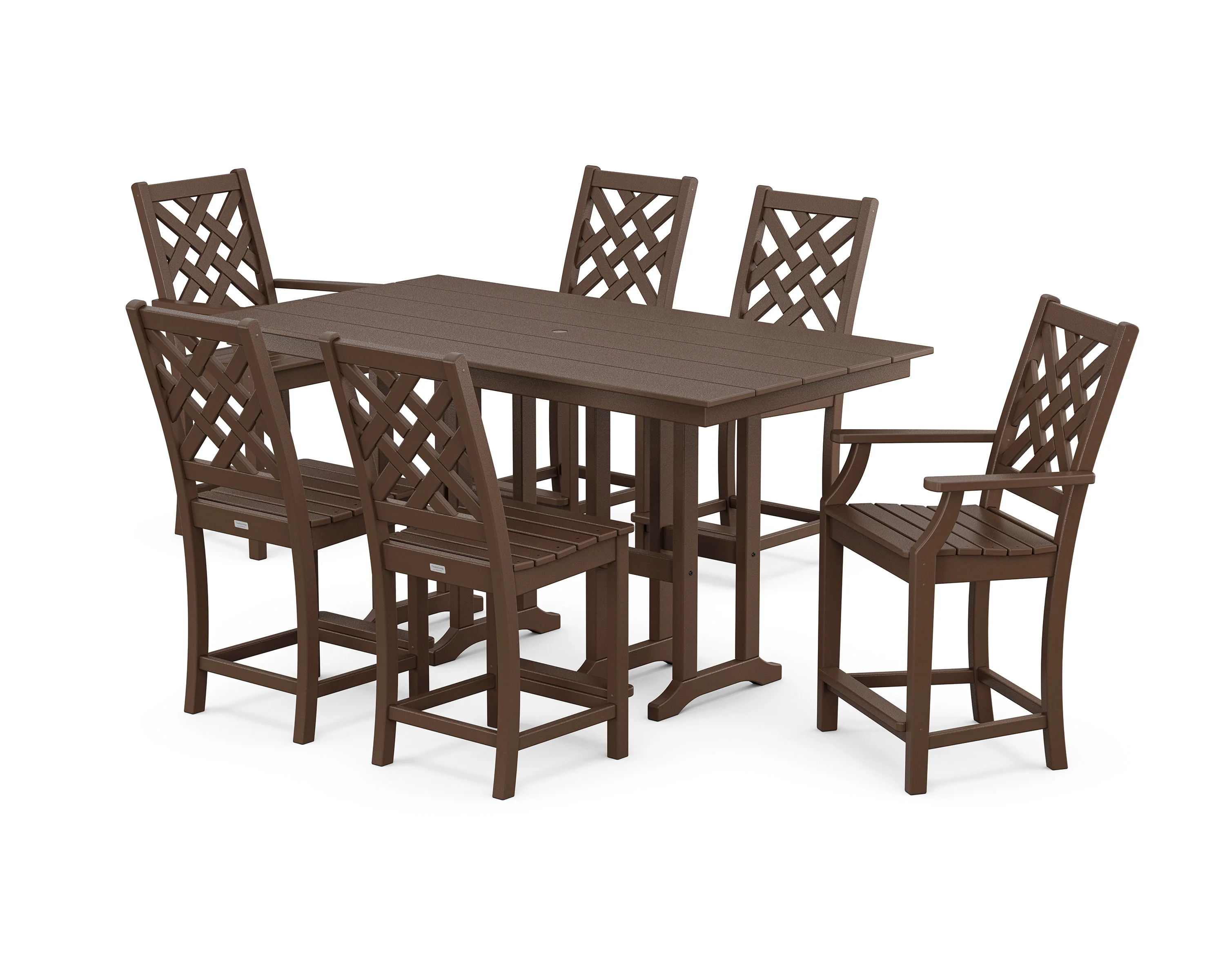 Wovendale 7-Piece Farmhouse Counter Set - Image 6