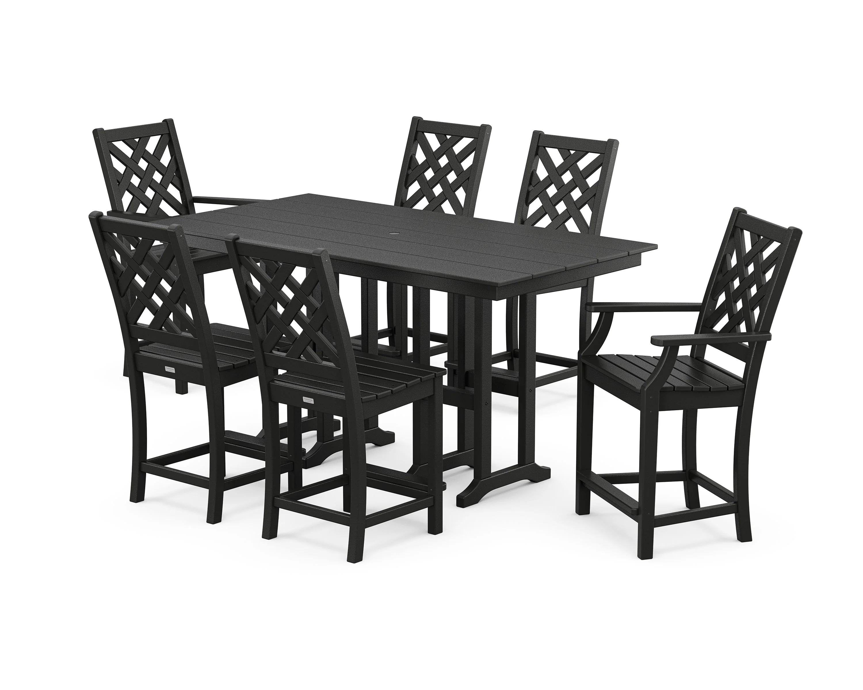 Wovendale 7-Piece Farmhouse Counter Set - Image 8