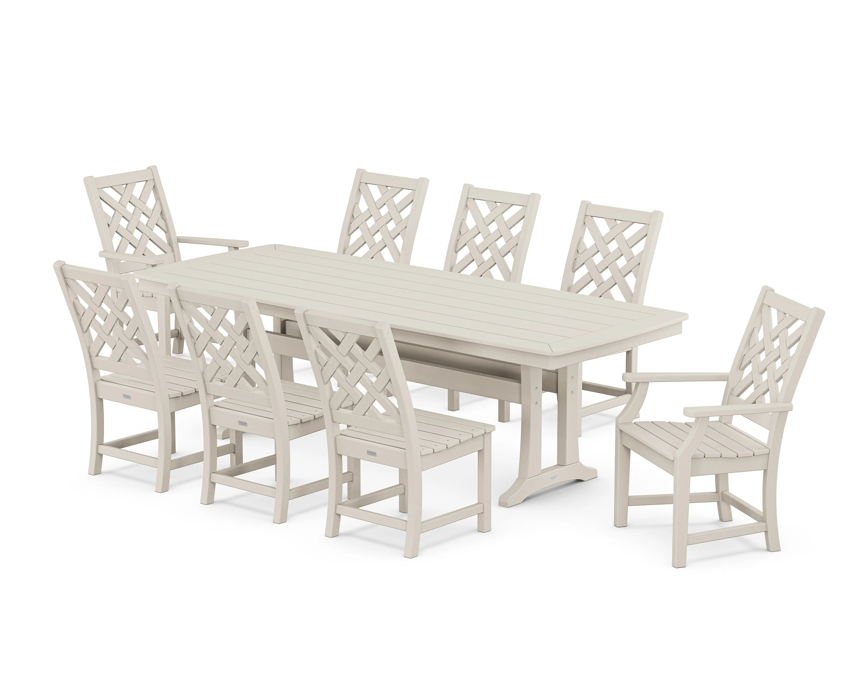 Wovendale 9-Piece Dining Set with Trestle Legs - Image 5