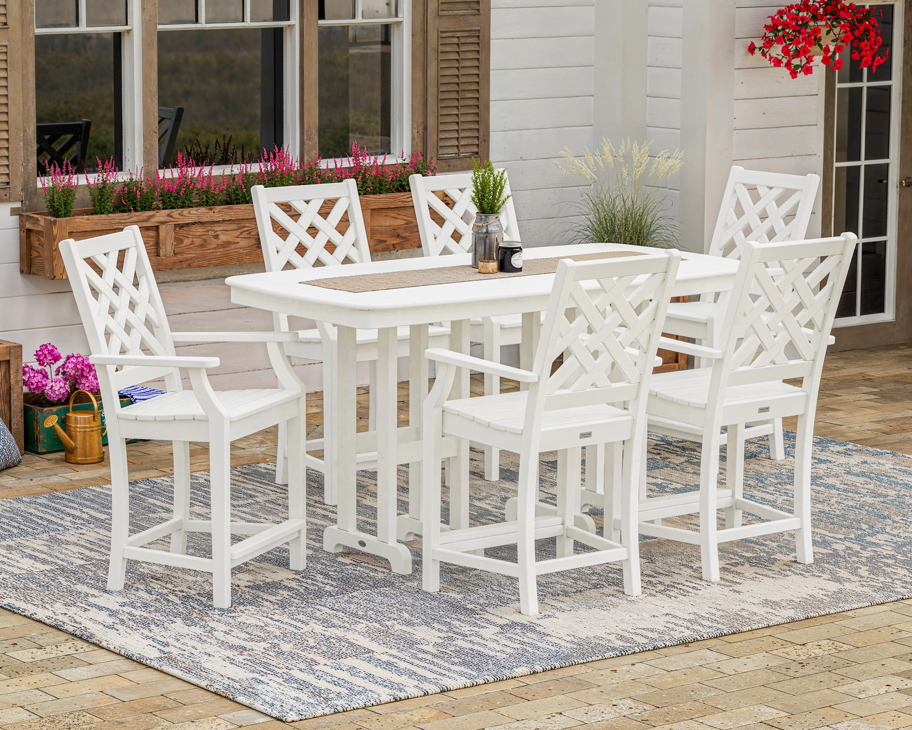 Wovendale Arm Chair 7-Piece Counter Set - Image 3