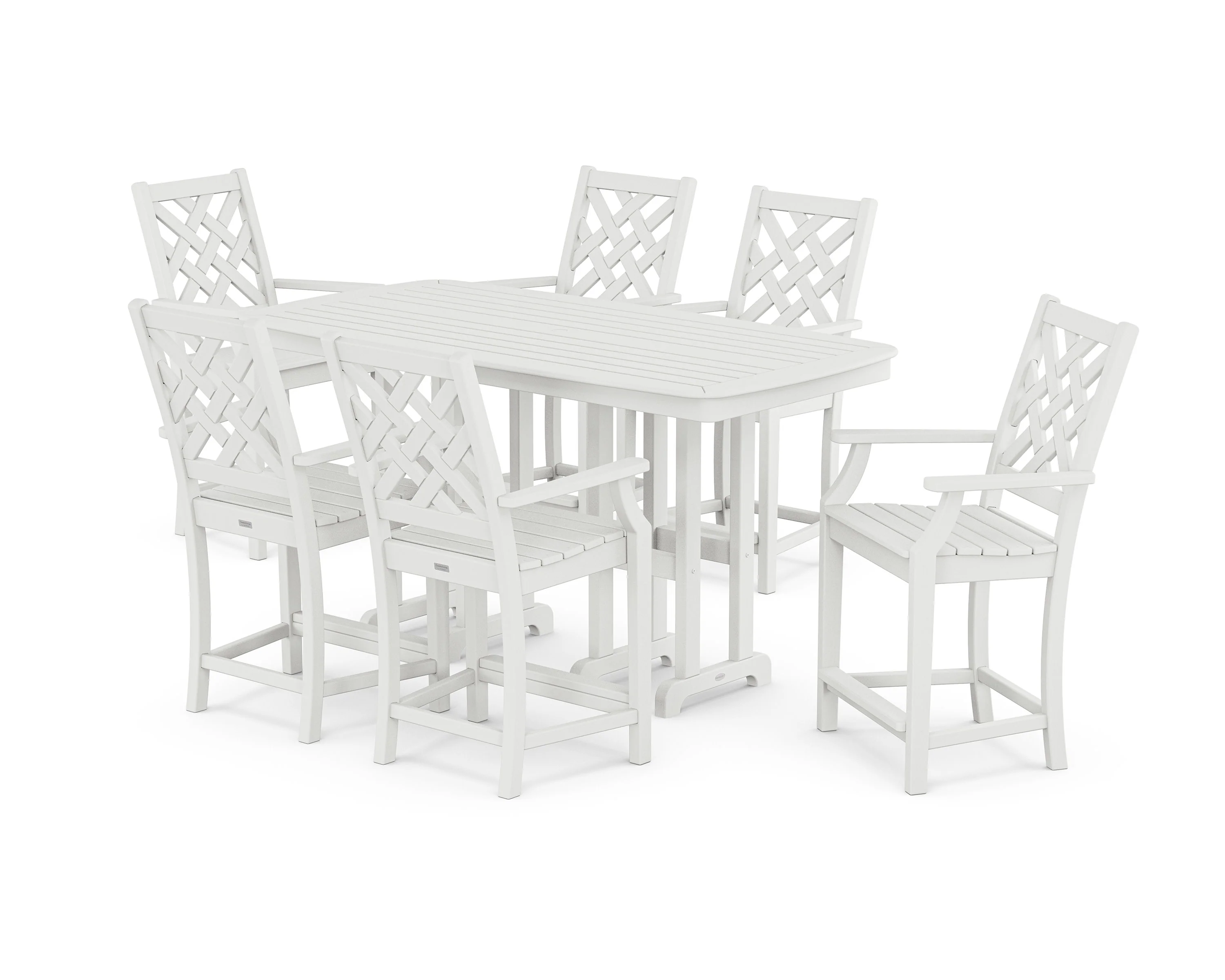 Wovendale Arm Chair 7-Piece Counter Set - Image 4
