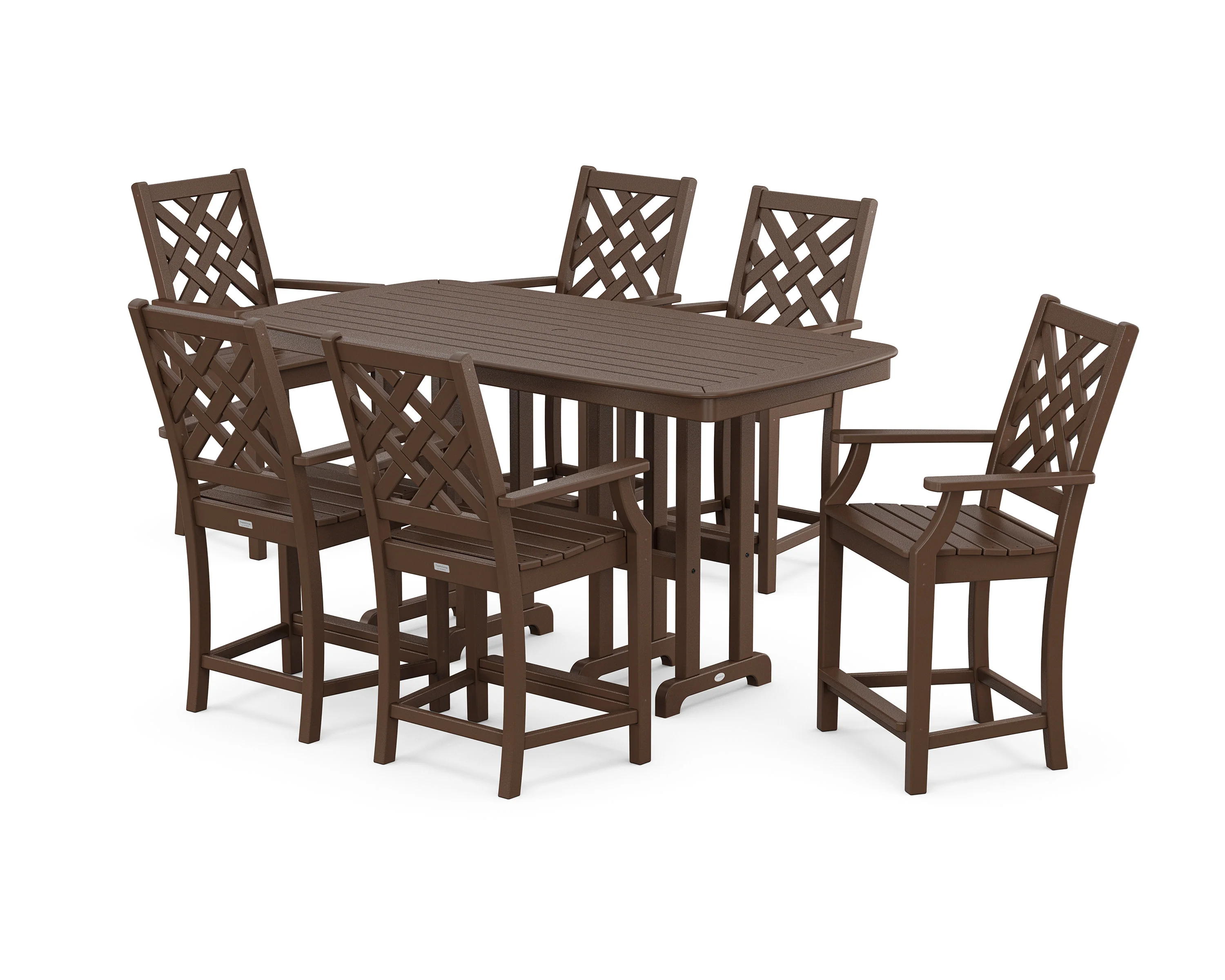 Wovendale Arm Chair 7-Piece Counter Set - Image 5