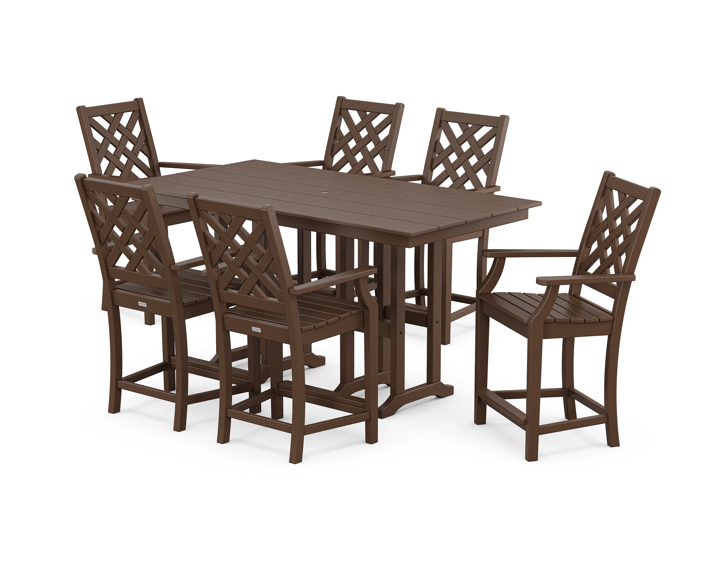 Wovendale Arm Chair 7-Piece Farmhouse Counter Set - Image 8